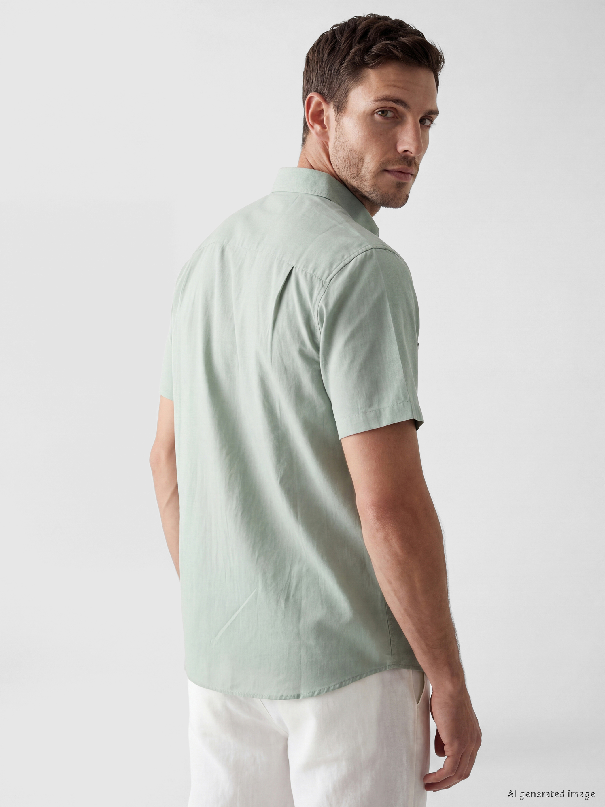 LCWAIKIKI Classic Regular Fit Poplin Erkek Gömlek görsel 3