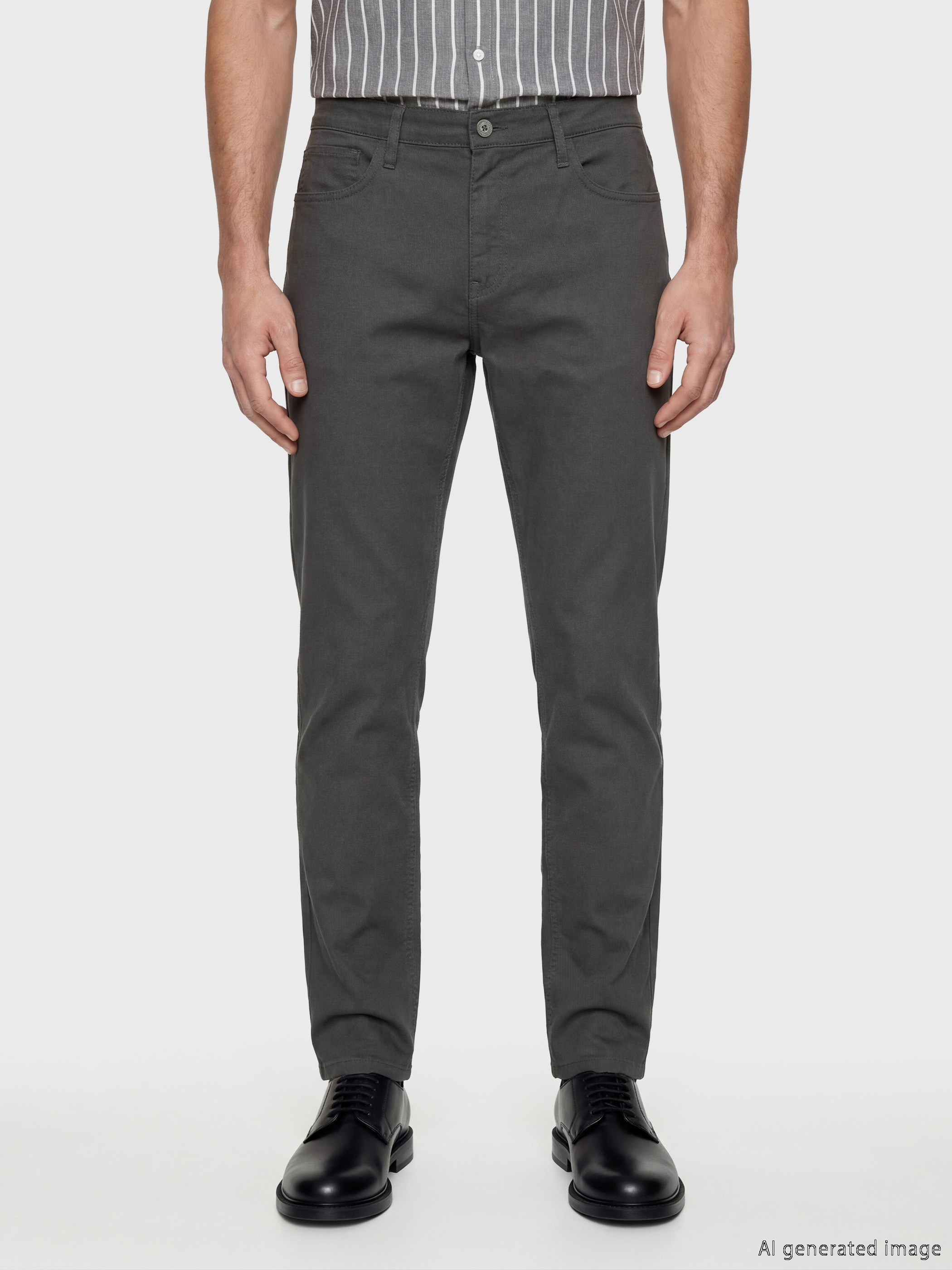 LCWAIKIKI Classic Dar Kalıp Gabardin Erkek Chino Pantolon görsel 2