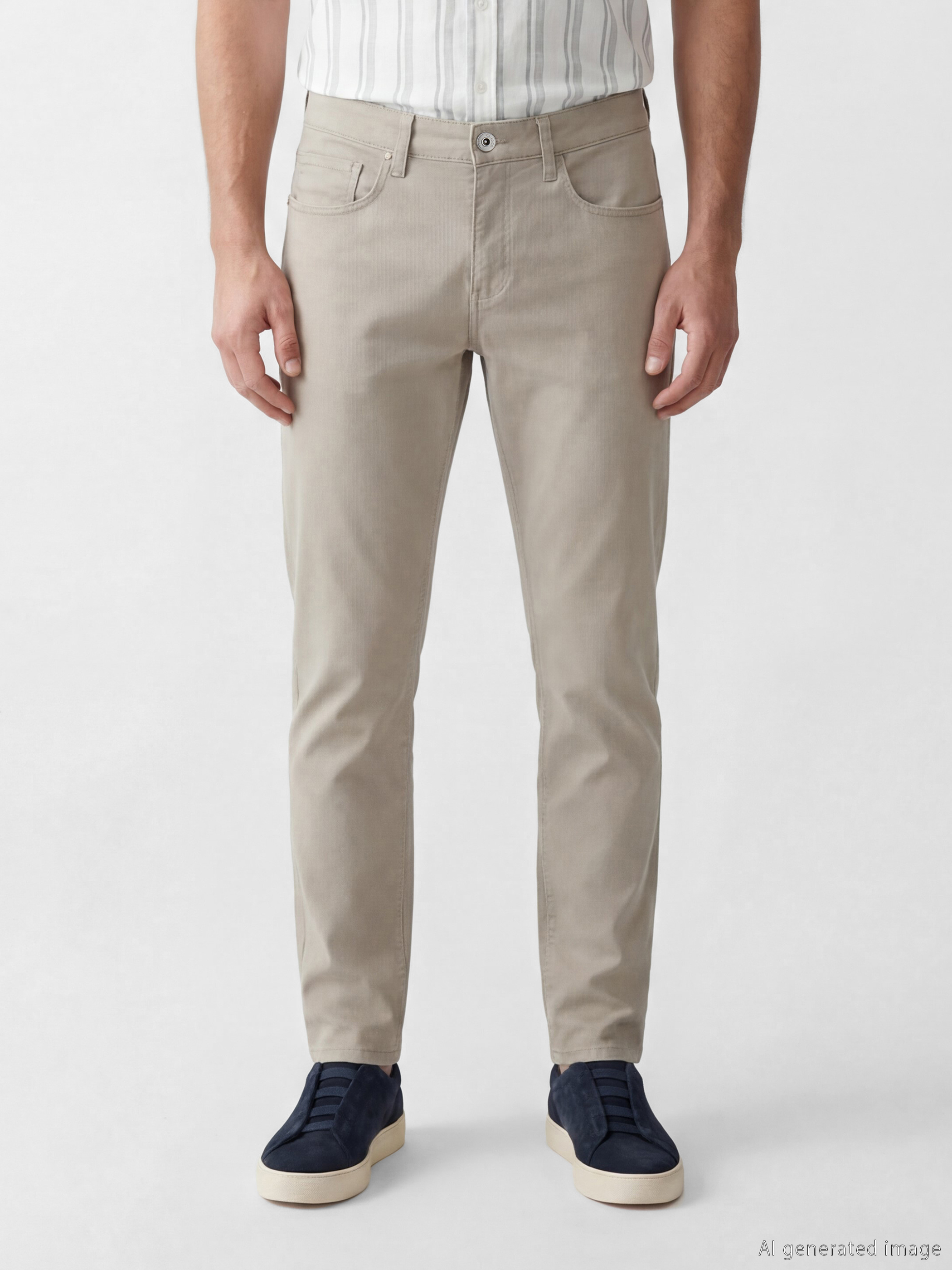 LCWAIKIKI Classic Dar Kalıp Gabardin Erkek Chino Pantolon görsel 2
