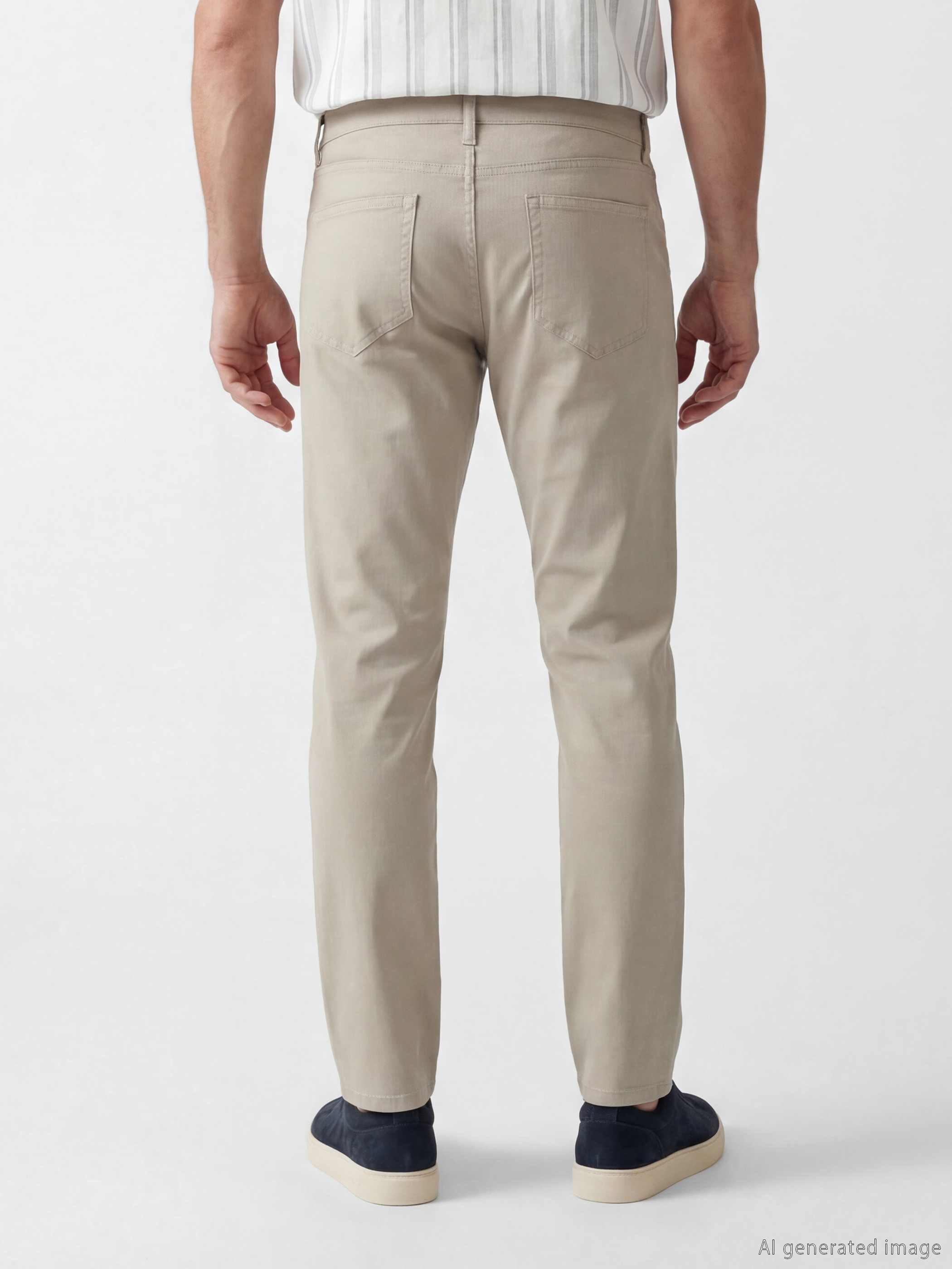LCWAIKIKI Classic Dar Kalıp Gabardin Erkek Chino Pantolon görsel 4