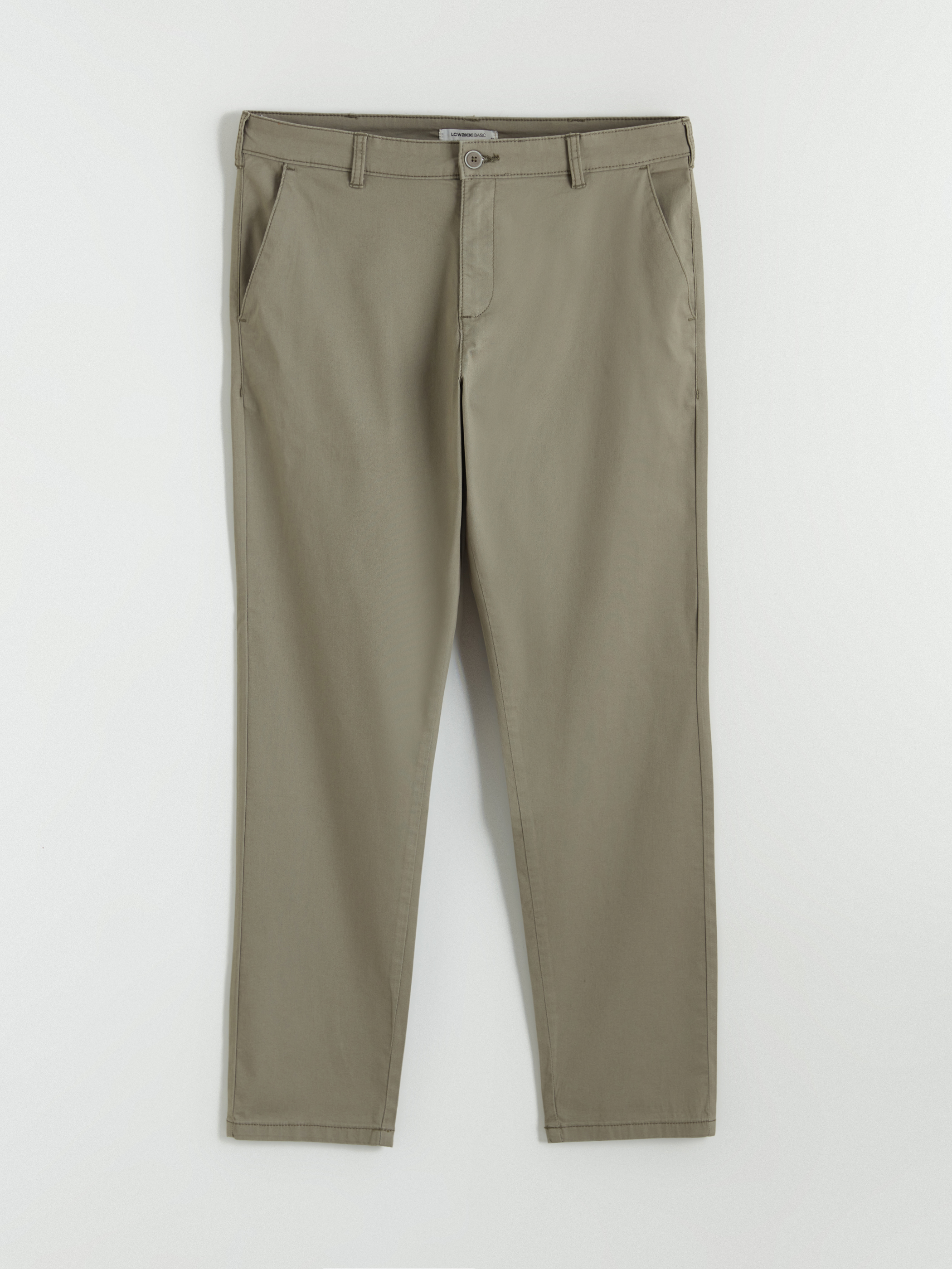 LCWAIKIKI Classic Slim Fit Gabardin Erkek Chino Pantolon görsel 5
