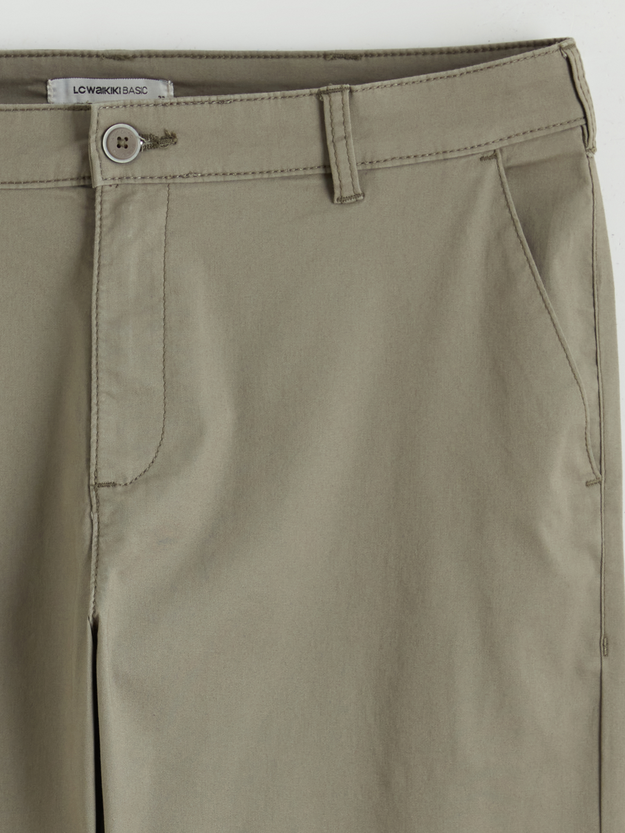 LCWAIKIKI Classic Slim Fit Gabardin Erkek Chino Pantolon görsel 6
