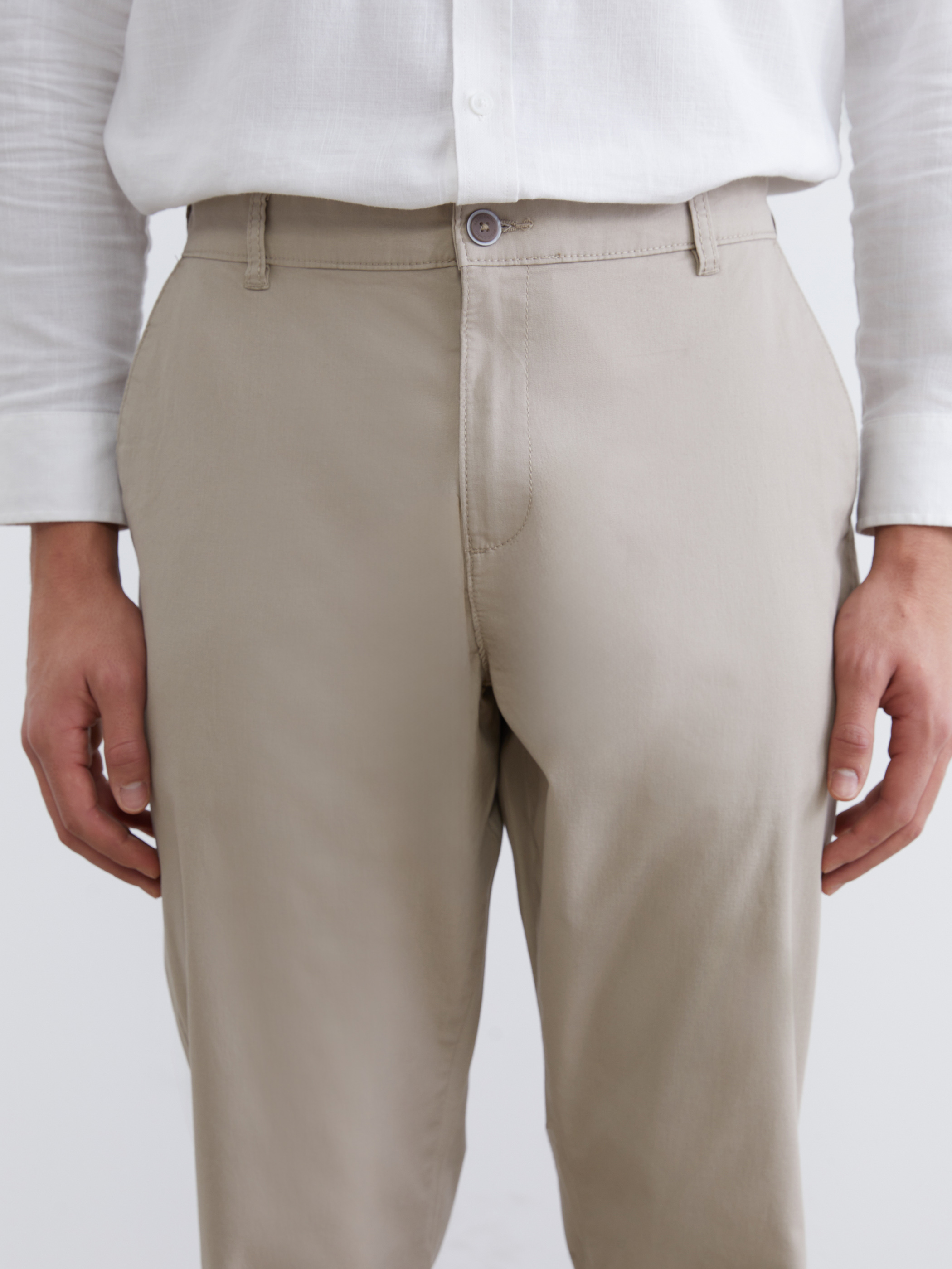 LCWAIKIKI Classic Slim Fit Gabardin Erkek Chino Pantolon görsel 3