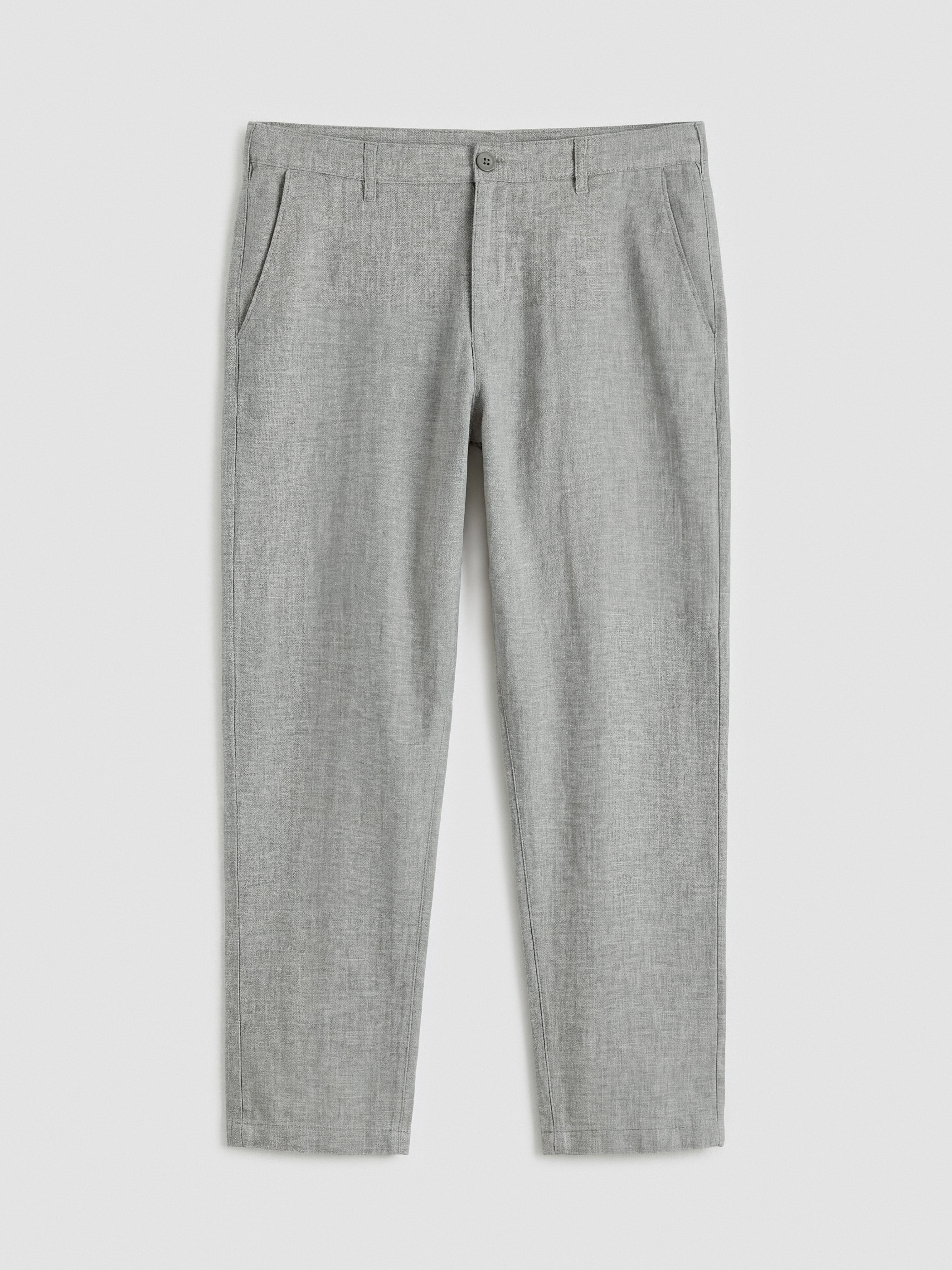 LCWAIKIKI Classic Regular Fit Keten Karışımlı Erkek Chino Pantolon görsel 2