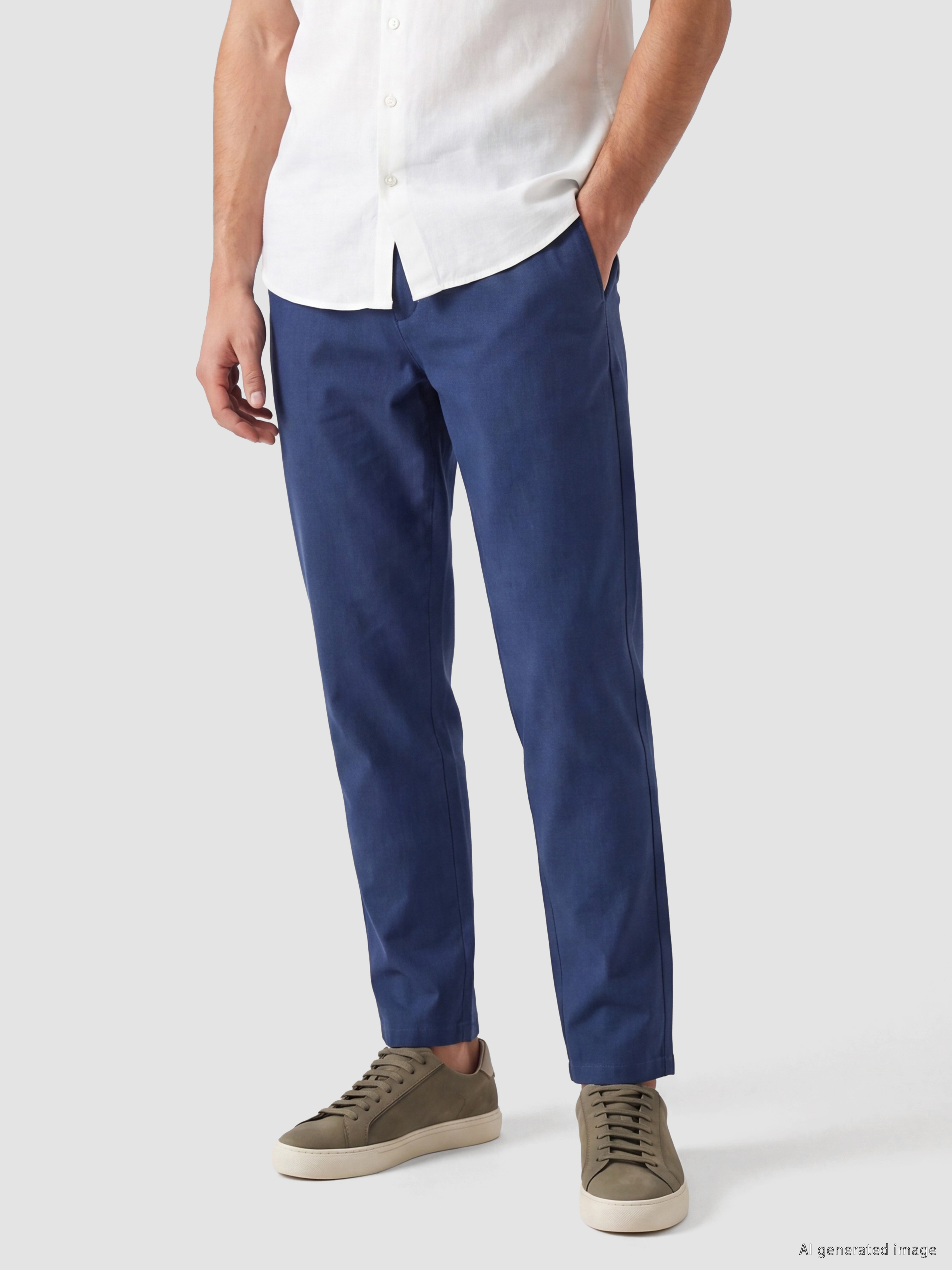 LCWAIKIKI Classic Regular Fit Keten Karışımlı Erkek Chino Pantolon