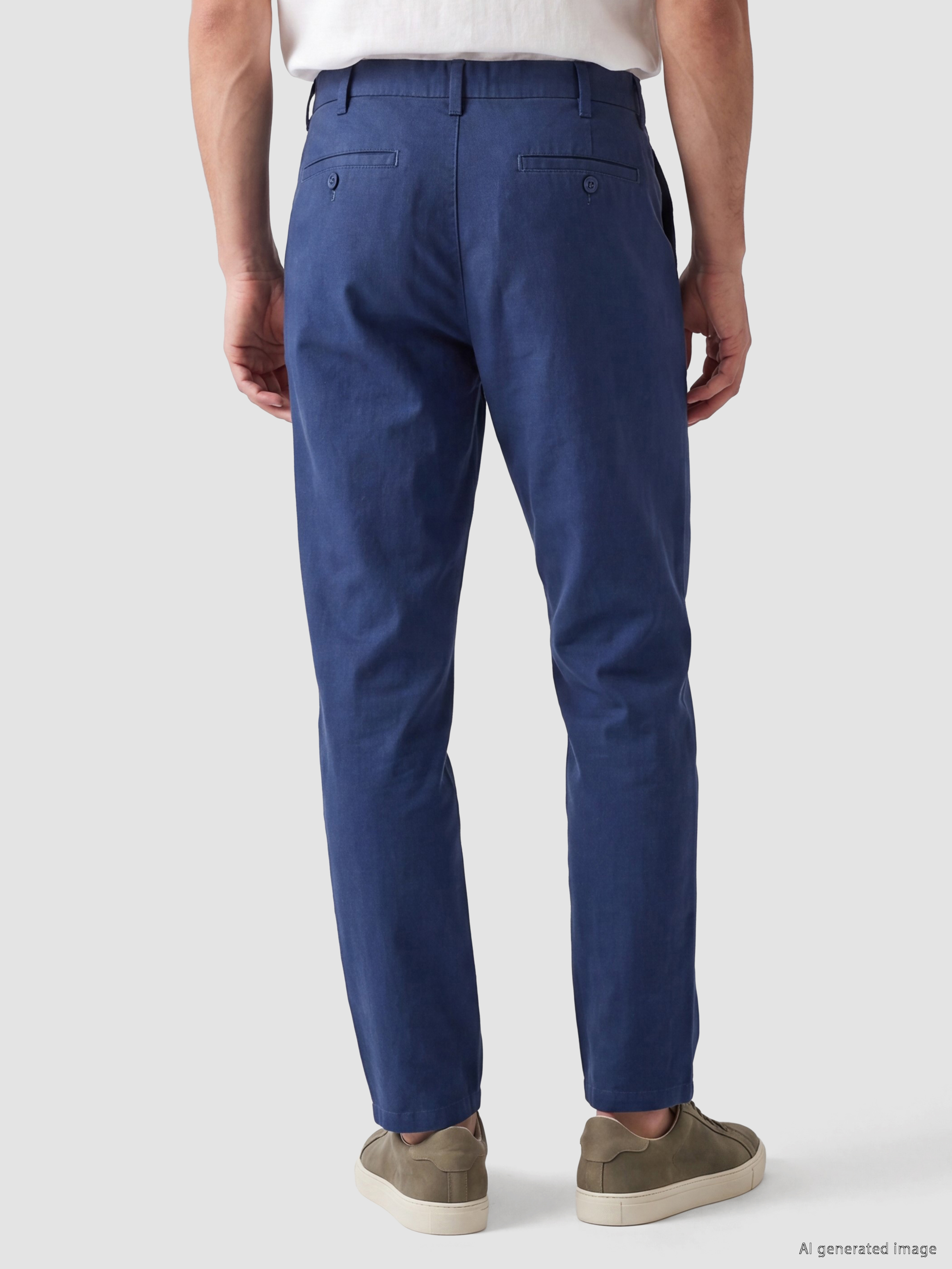 LCWAIKIKI Classic Regular Fit Keten Karışımlı Erkek Chino Pantolon görsel 3