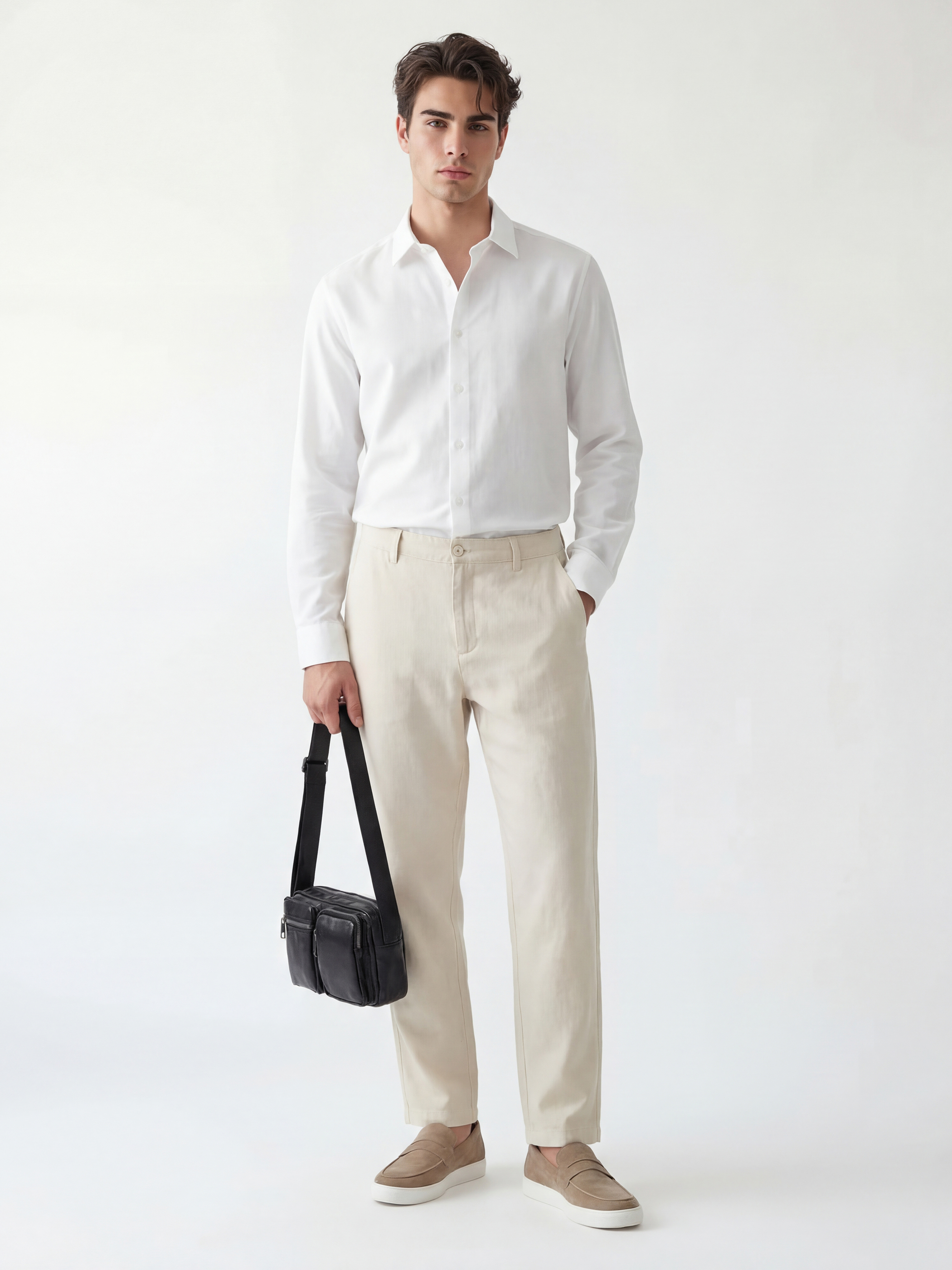 LCWAIKIKI Classic Regular Fit Keten Karışımlı Erkek Chino Pantolon