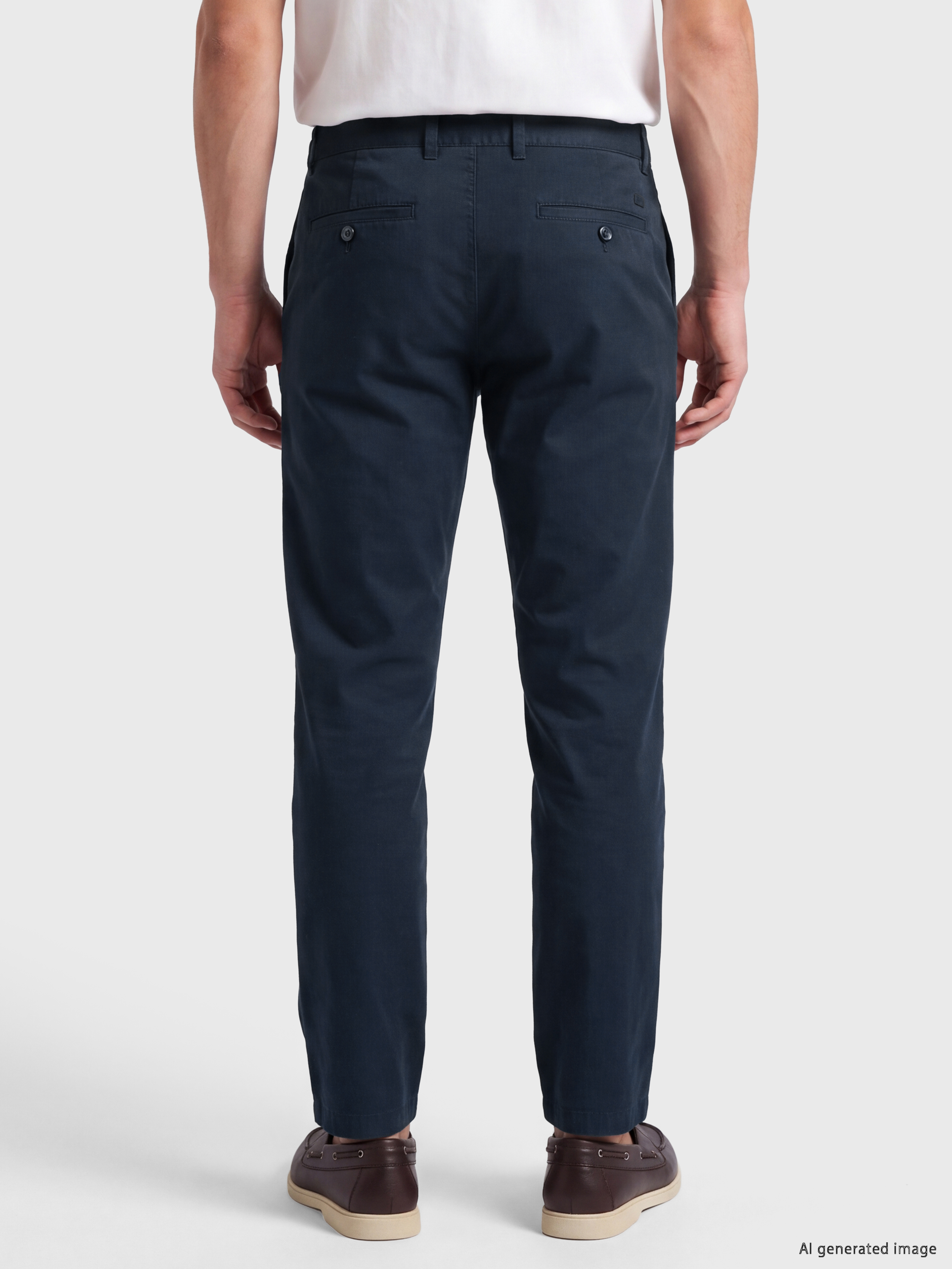 LCWAIKIKI Classic Regular Fit Keten Karışımlı Erkek Chino Pantolon görsel 3