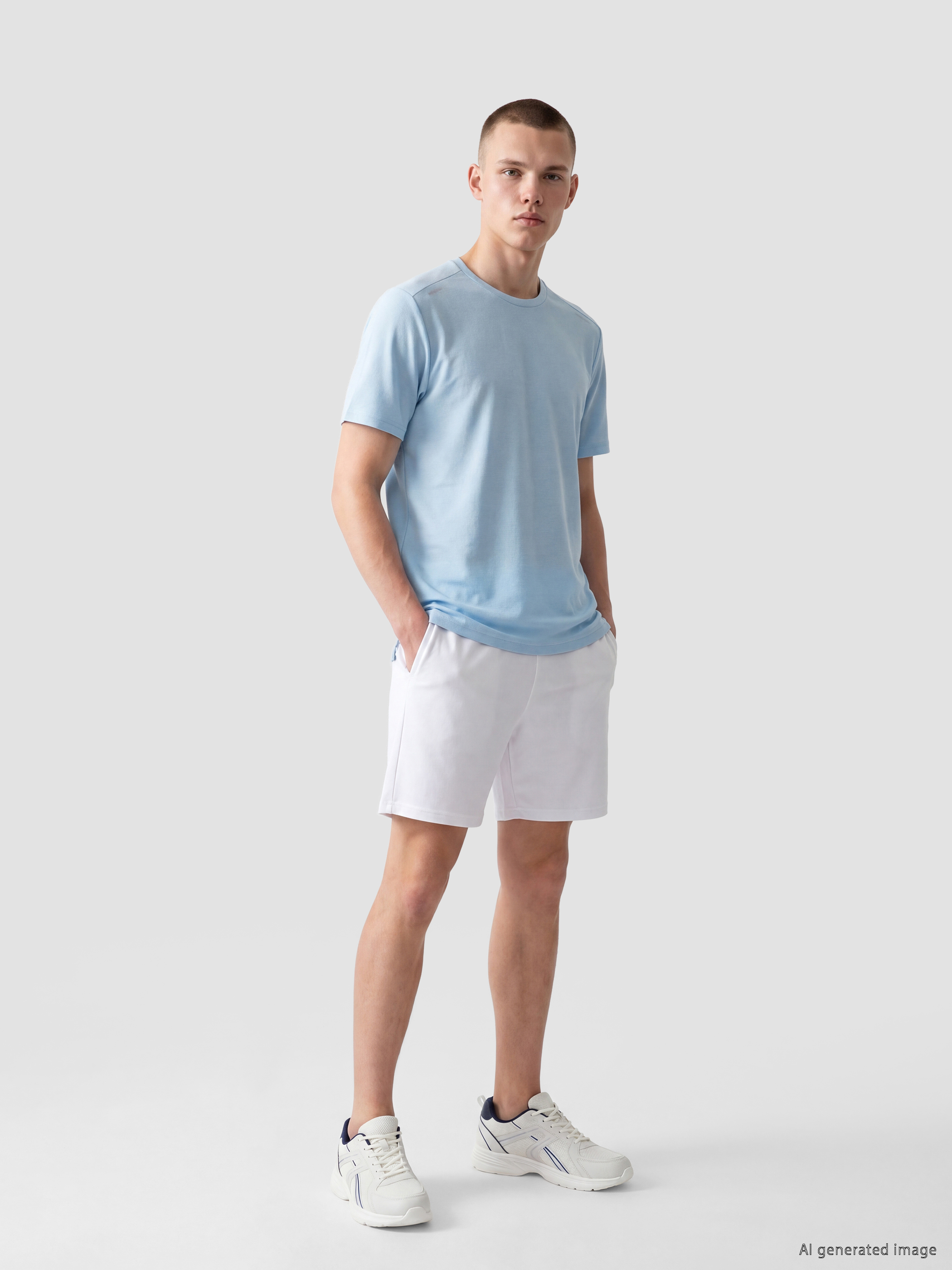 XSIDE ACTIVE Bisiklet Yaka Erkek Spor Tişört görsel 2
