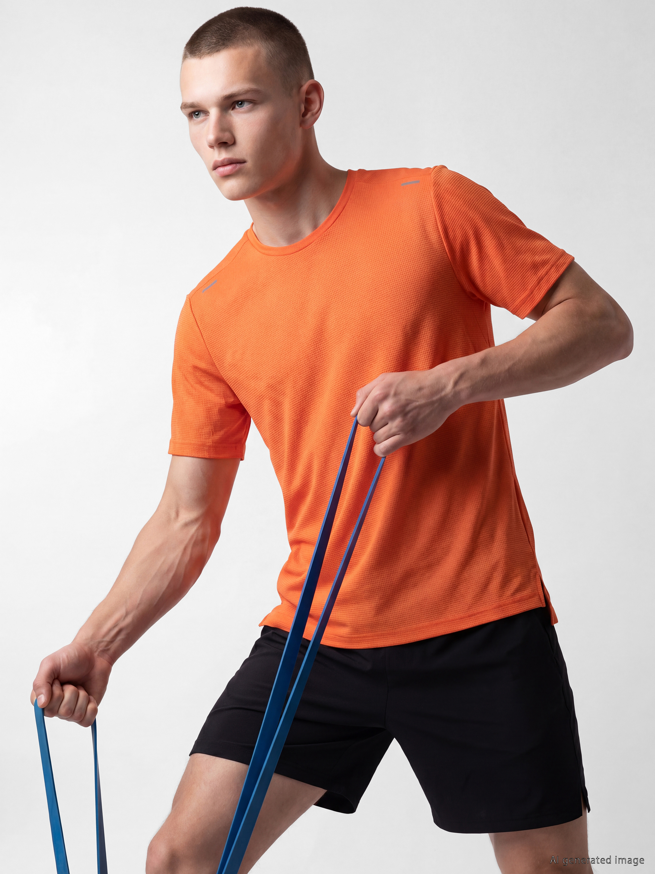 XSIDE ACTIVE Bisiklet Yaka Erkek Spor Tişört