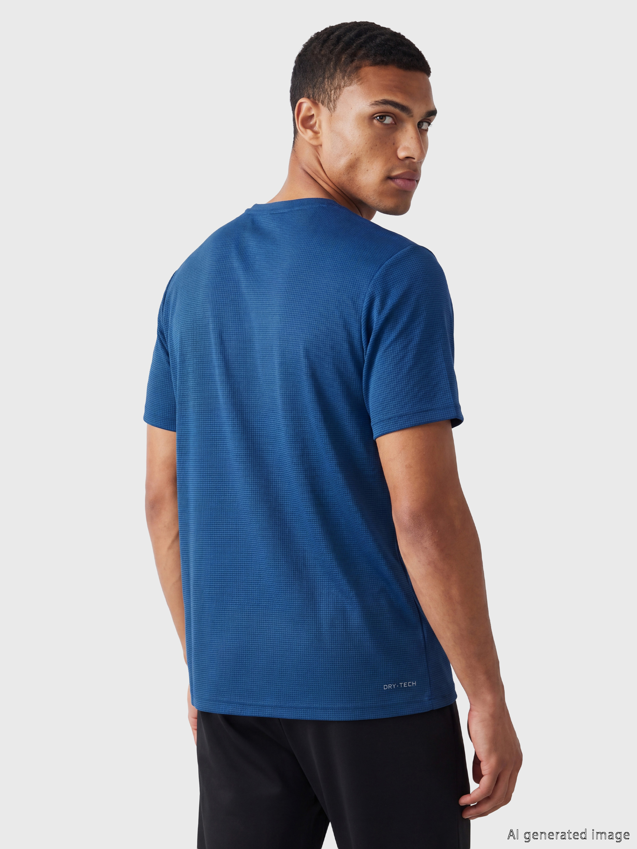 XSIDE ACTIVE Bisiklet Yaka Erkek Spor Tişört görsel 4