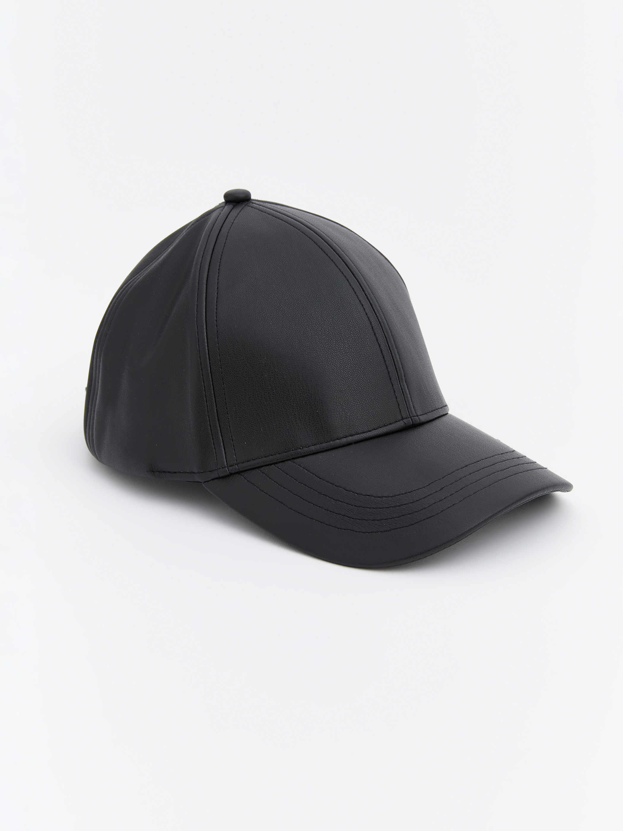 LCW ACCESSORIES Deri Görünümlü Erkek Kep Şapka görsel 2