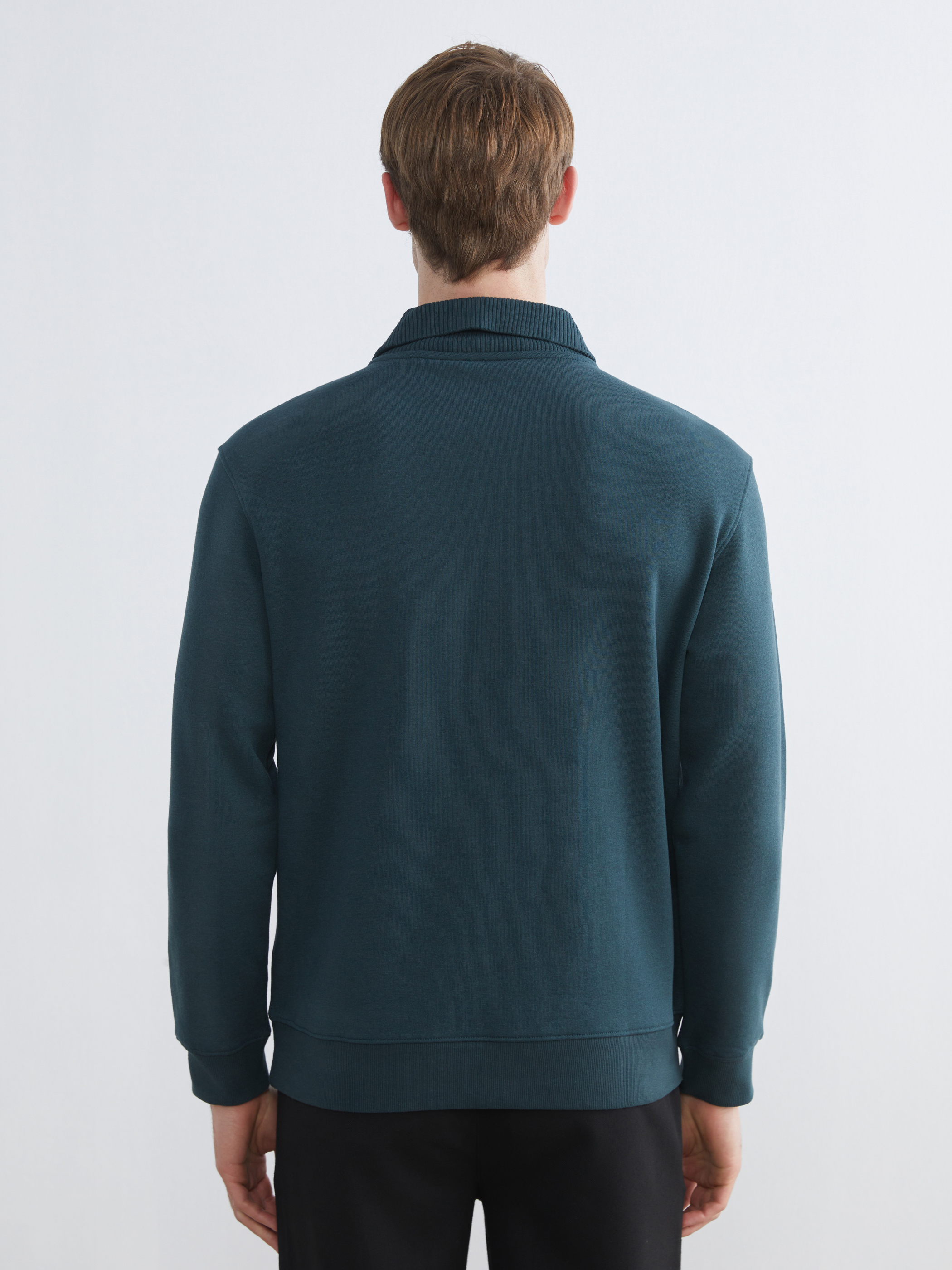LCW Vision Dik Yaka Erkek Sweatshirt görsel 4