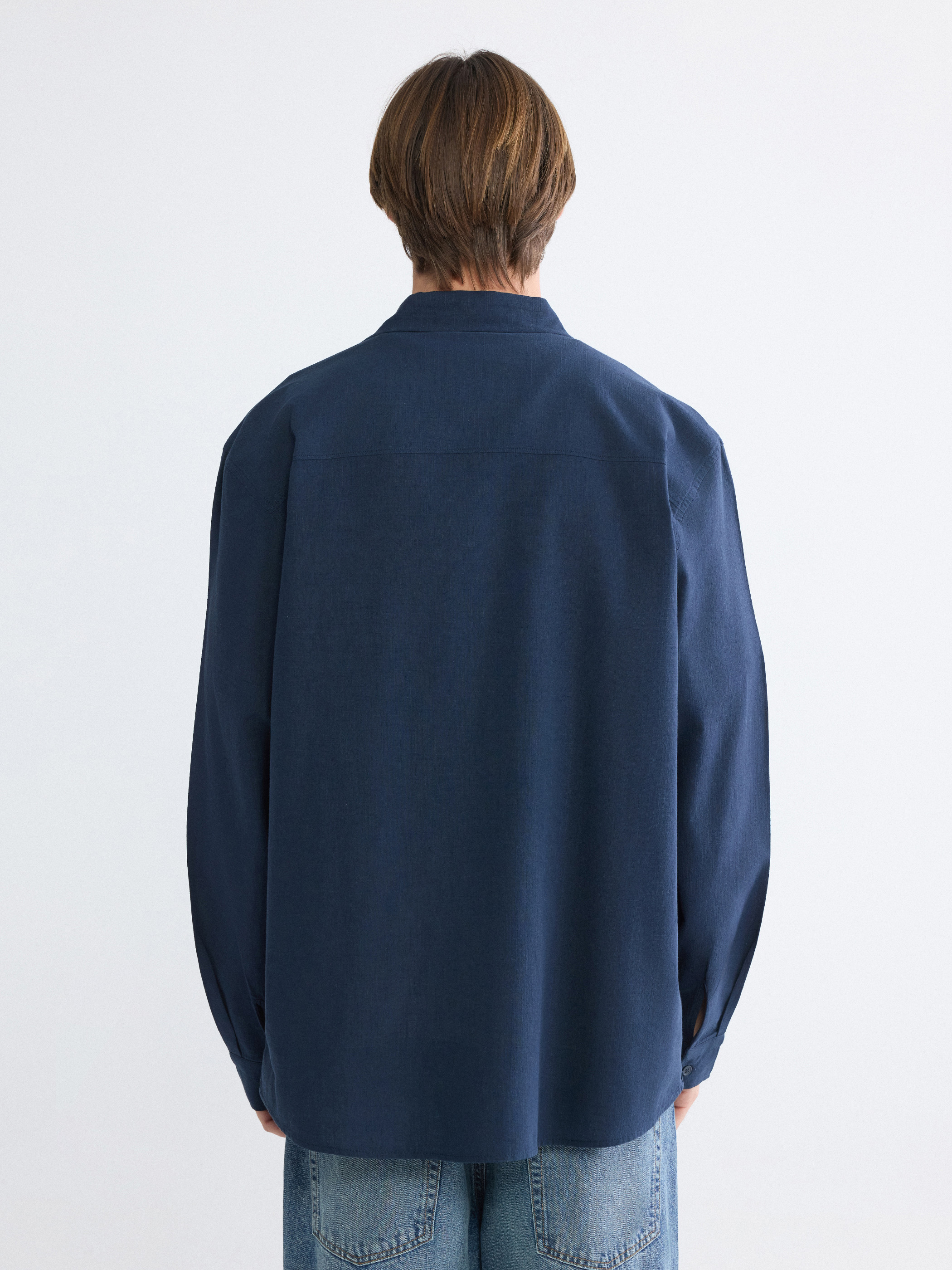 XSIDE Regular Fit Poplin Erkek Gömlek görsel 4