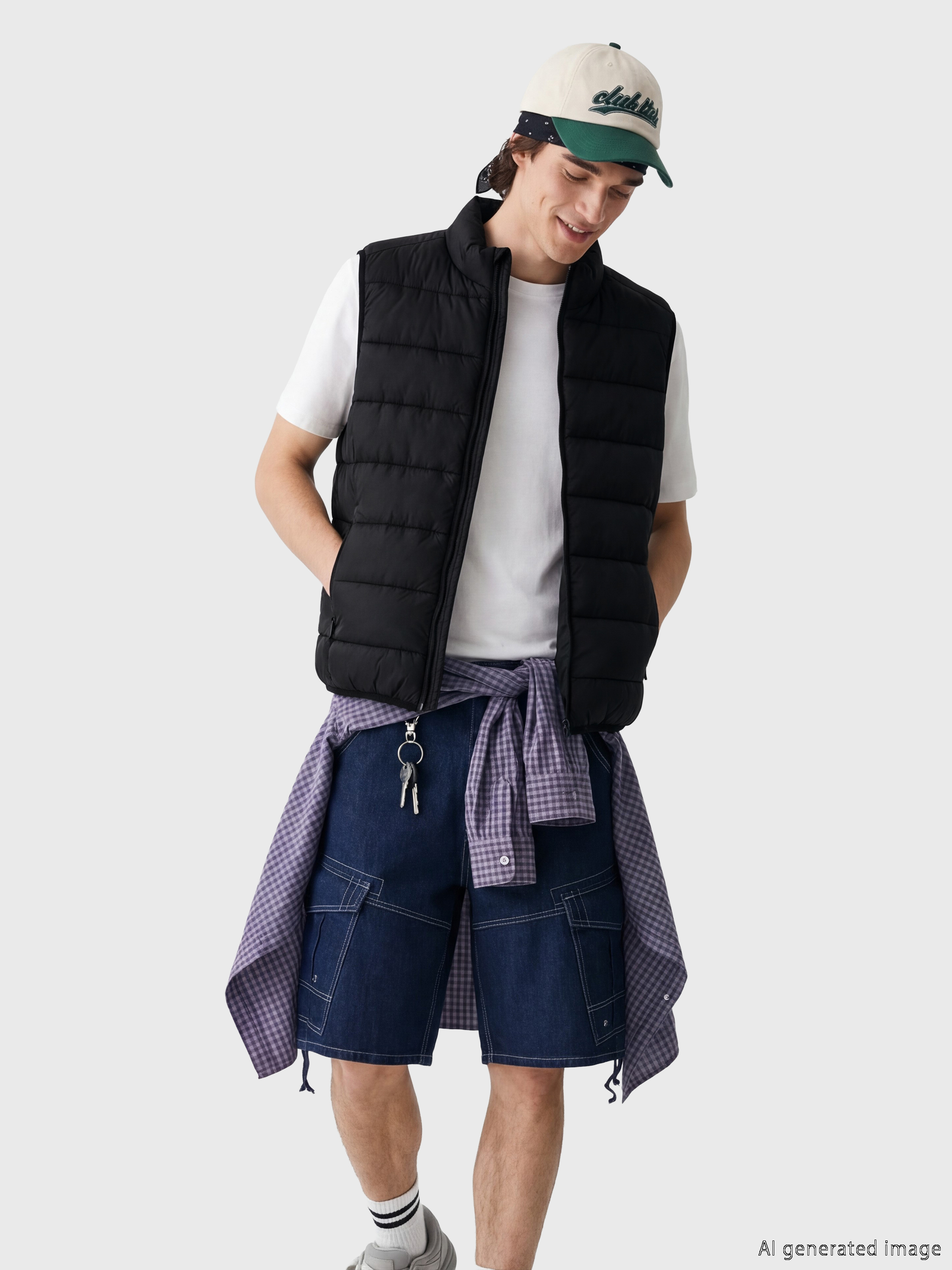 XSIDE Slim Fit Dik Yaka Erkek Şişme Yelek