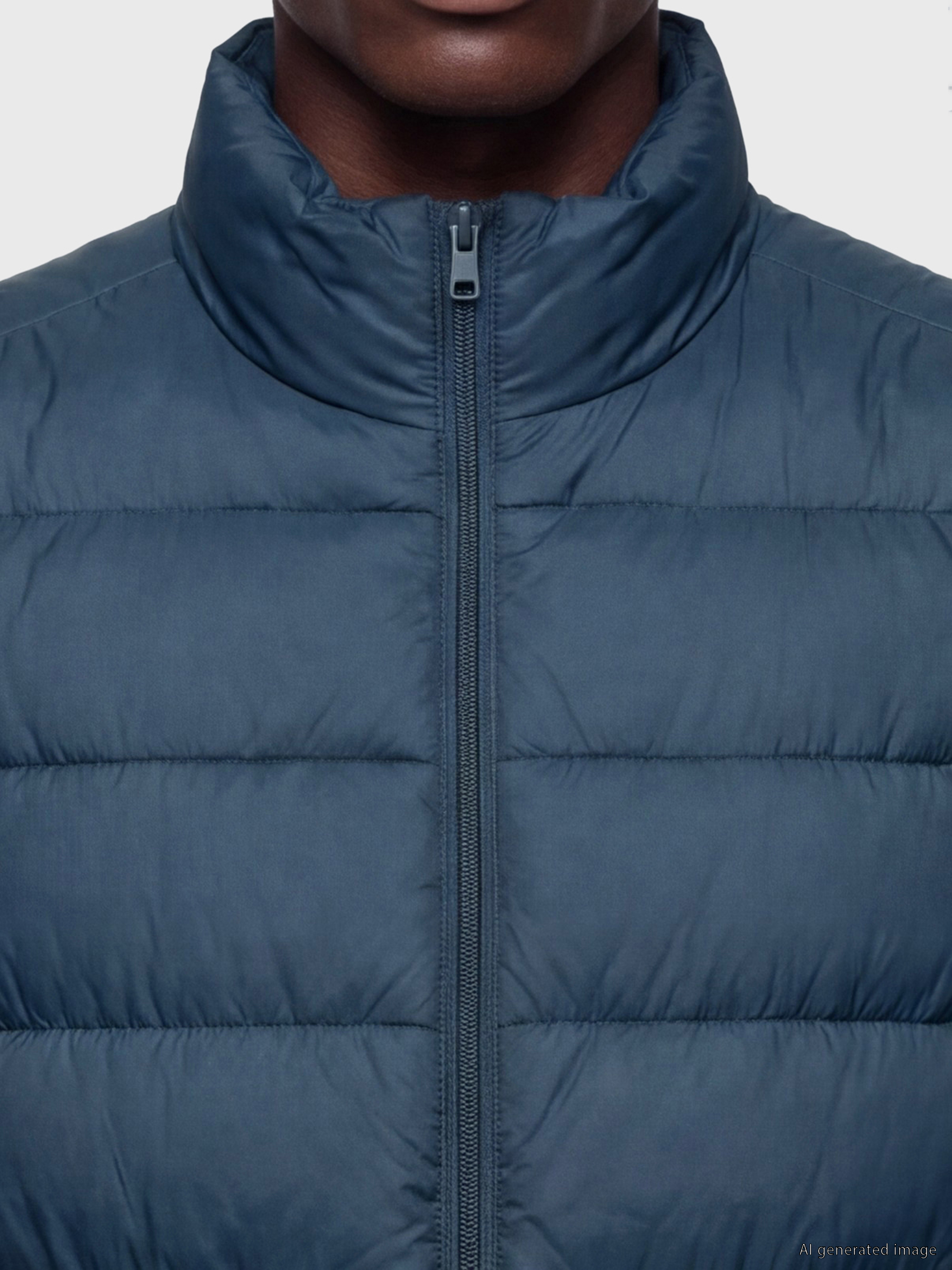 XSIDE Slim Fit Dik Yaka Erkek Şişme Yelek görsel 3