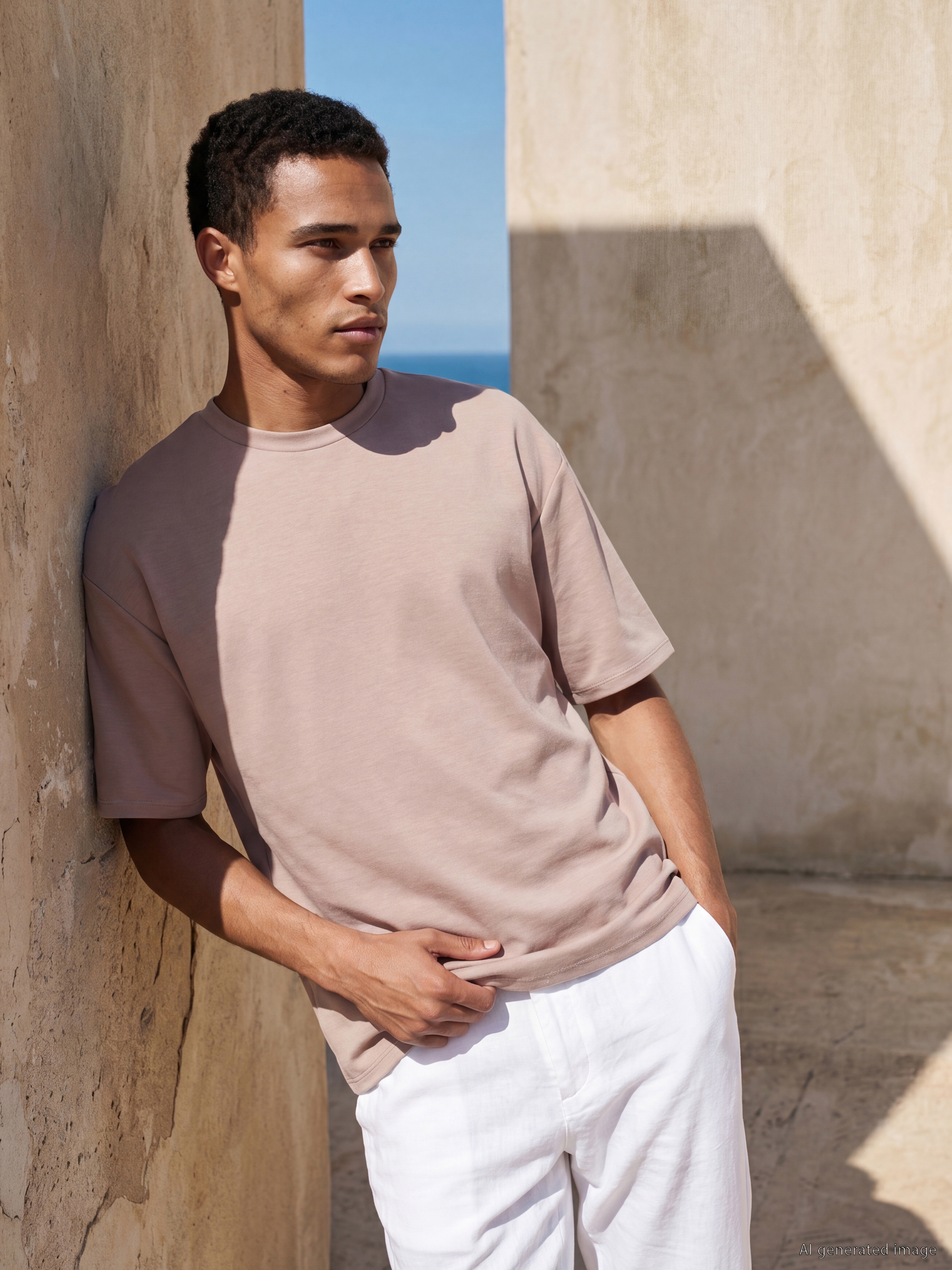 LCW Vision Loose Fit Akışkan Kumaş Tişört /04