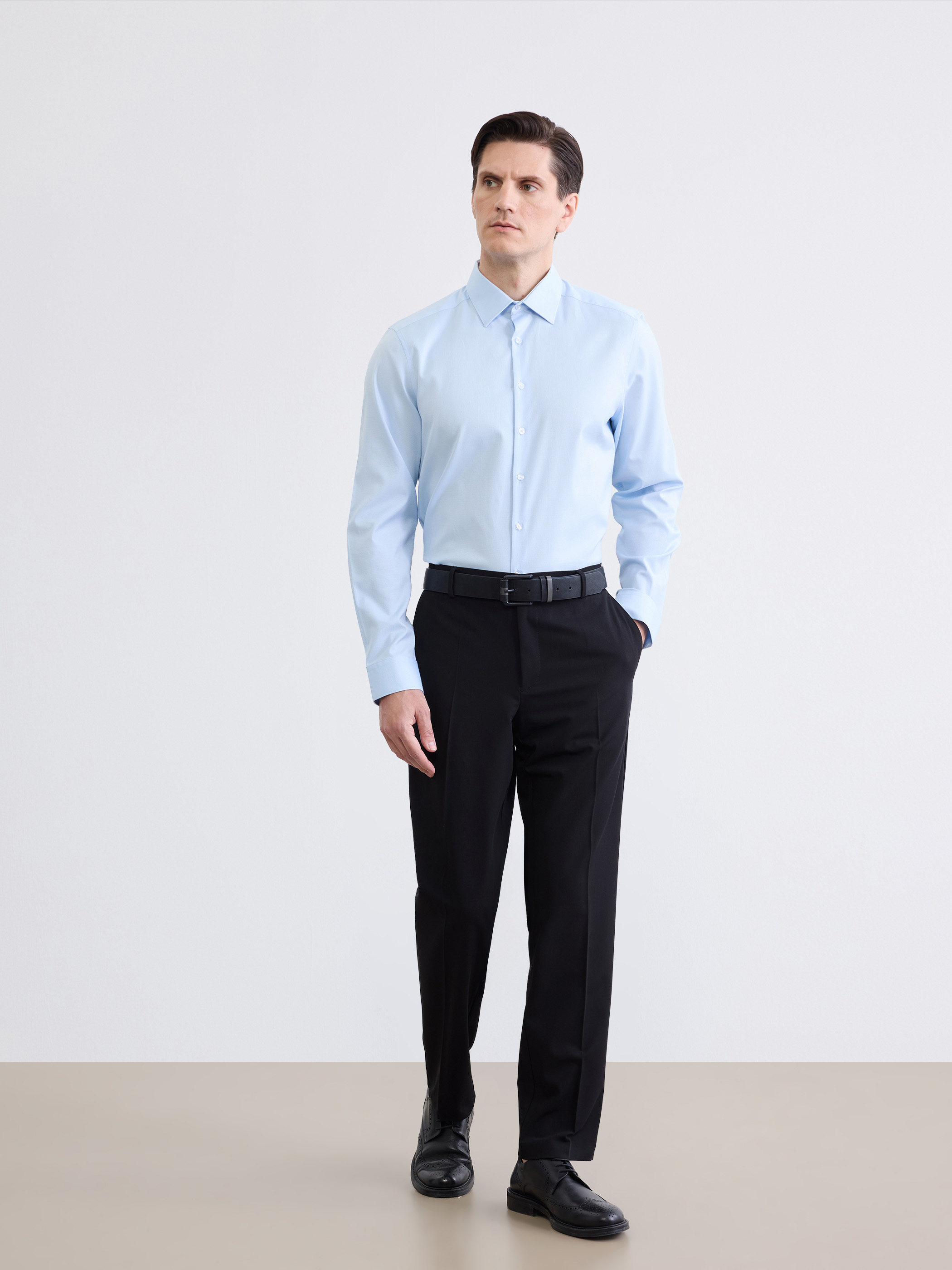LCW BUSINESS Slim Fit Armürlü Erkek Gömlek görsel 3
