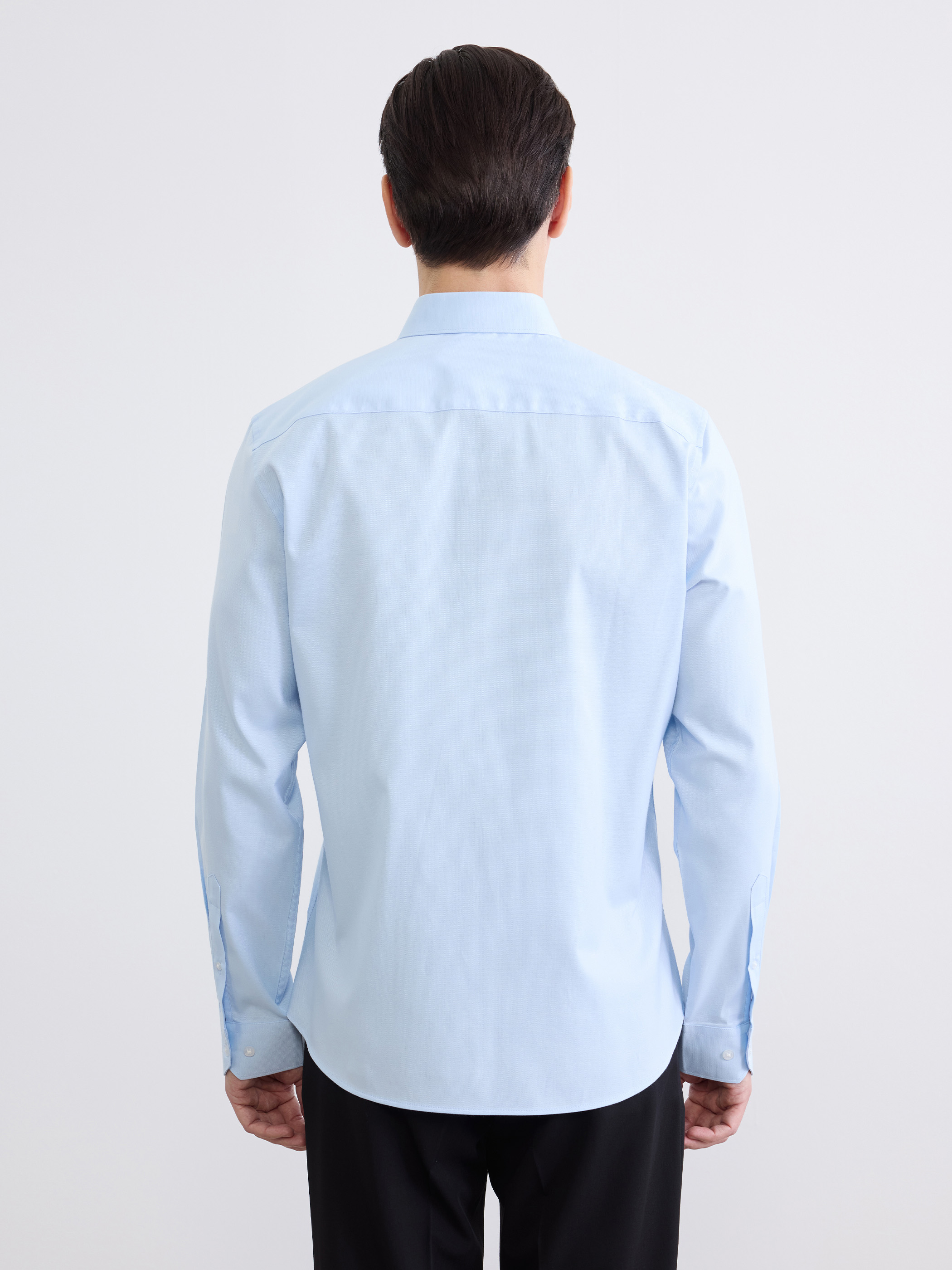 LCW BUSINESS Slim Fit Armürlü Erkek Gömlek görsel 5