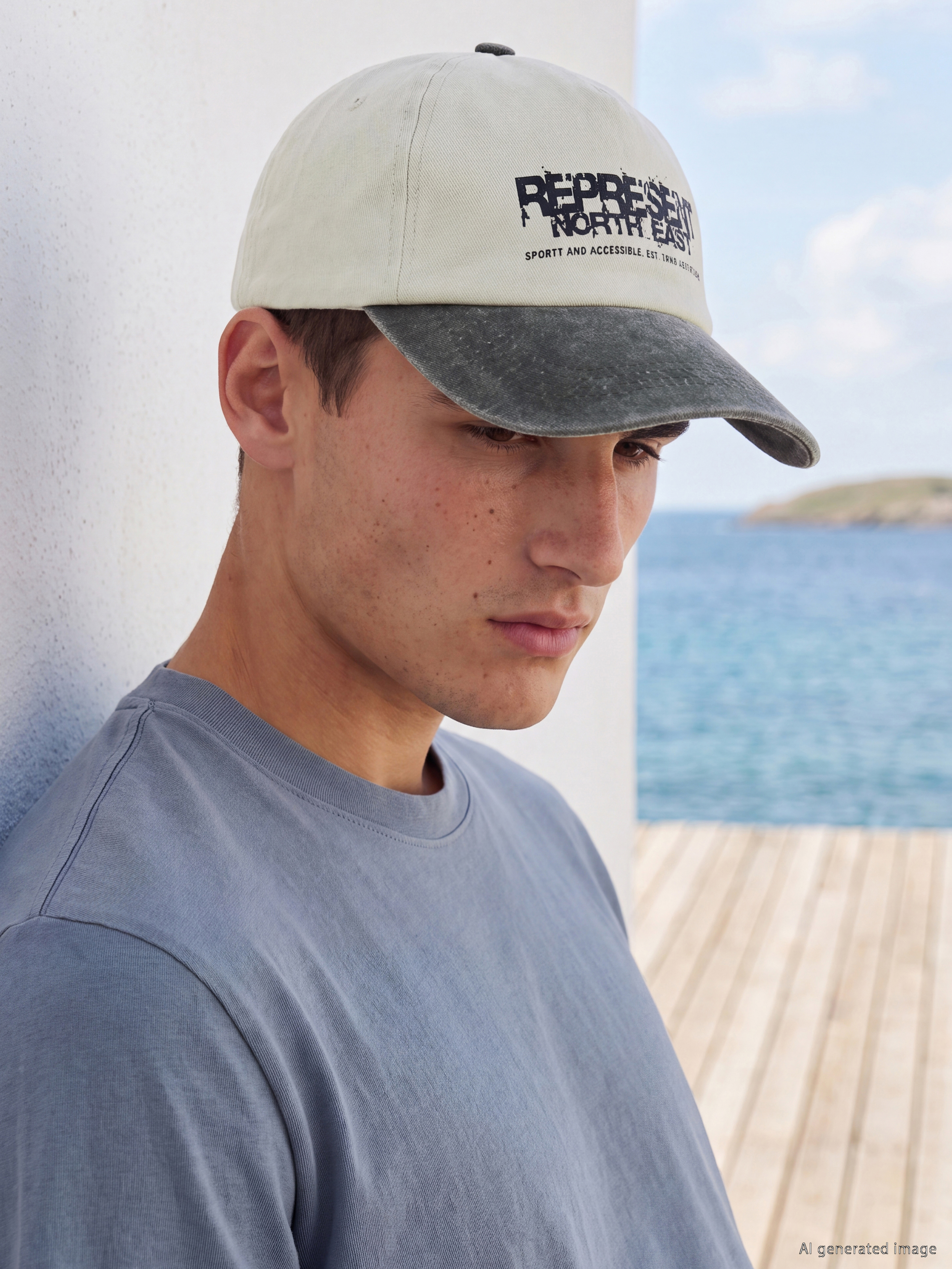 LCW ACCESSORIES Yazı Nakışlı Erkek Kep Şapka