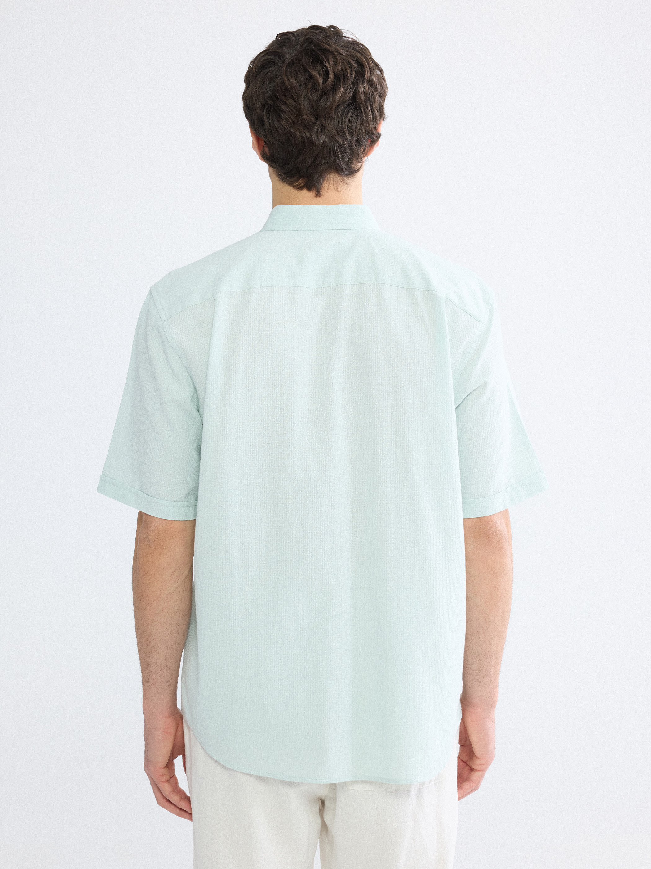 LCWAIKIKI Classic Regular Fit Armürlü Erkek Gömlek görsel 4