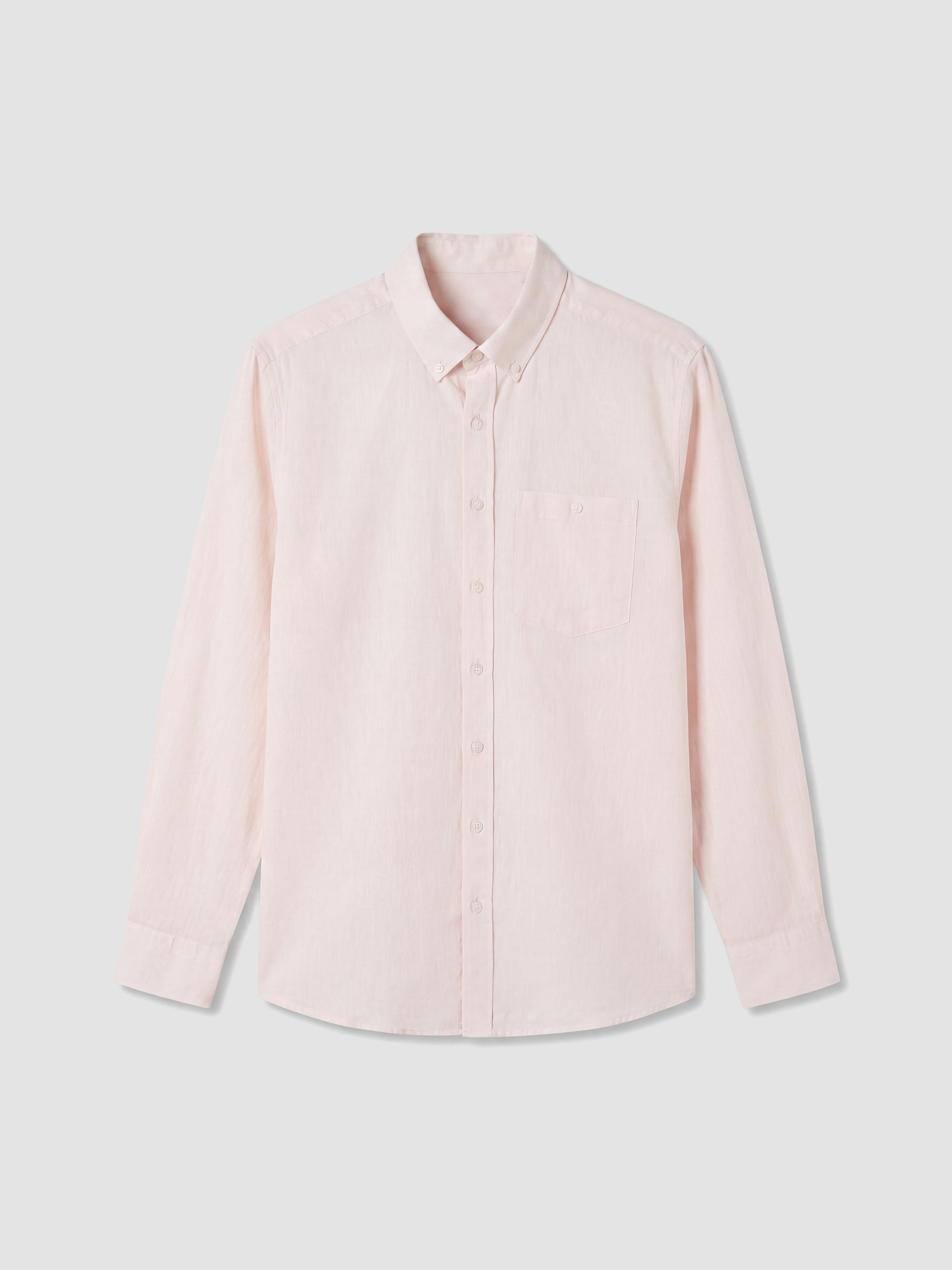 LCWAIKIKI Classic Regular Fit Keten Karışımlı Erkek Gömlek görsel 4