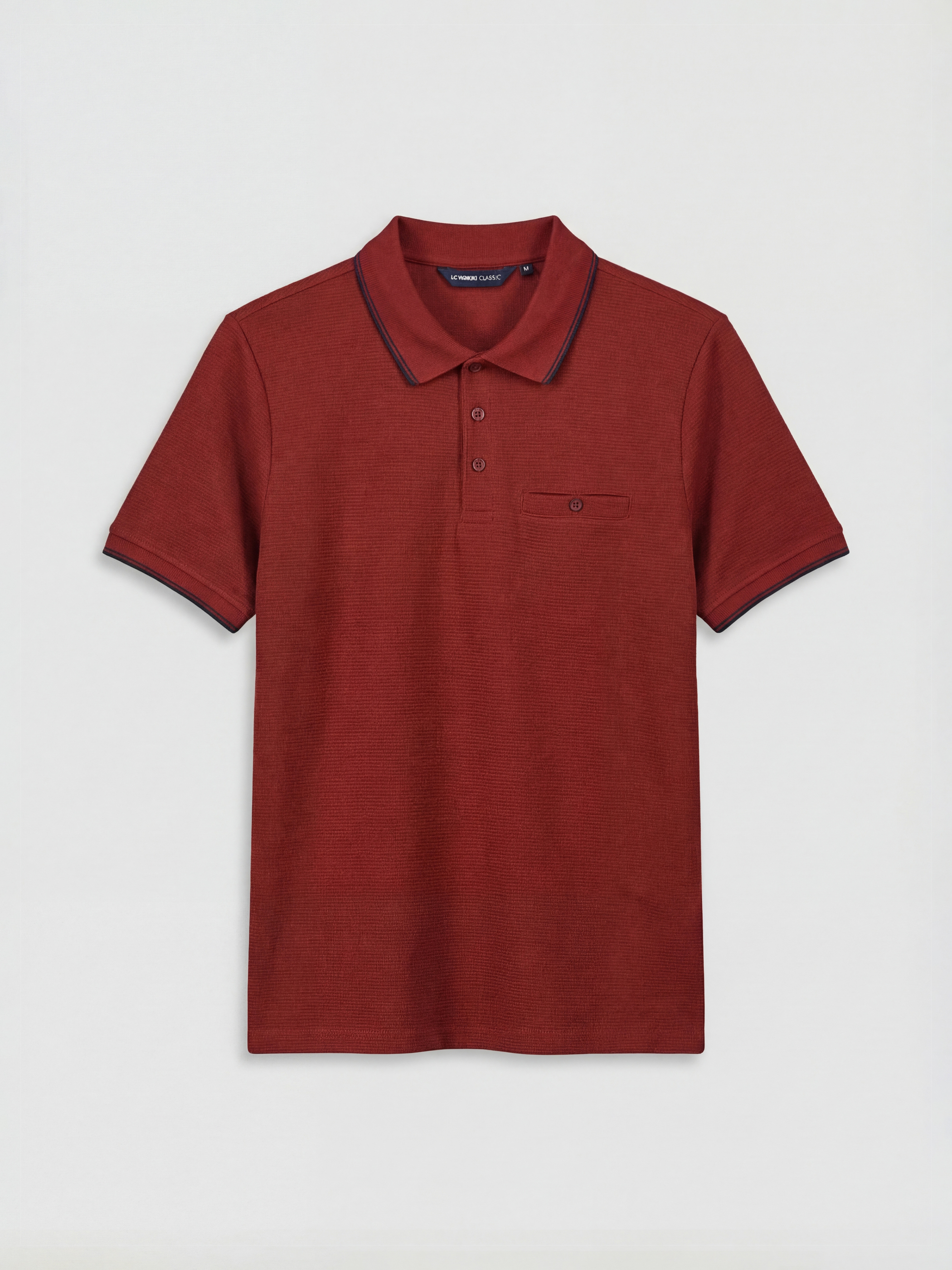 LCWAIKIKI Classic Polo Yaka Erkek Dokulu Tişört görsel 4