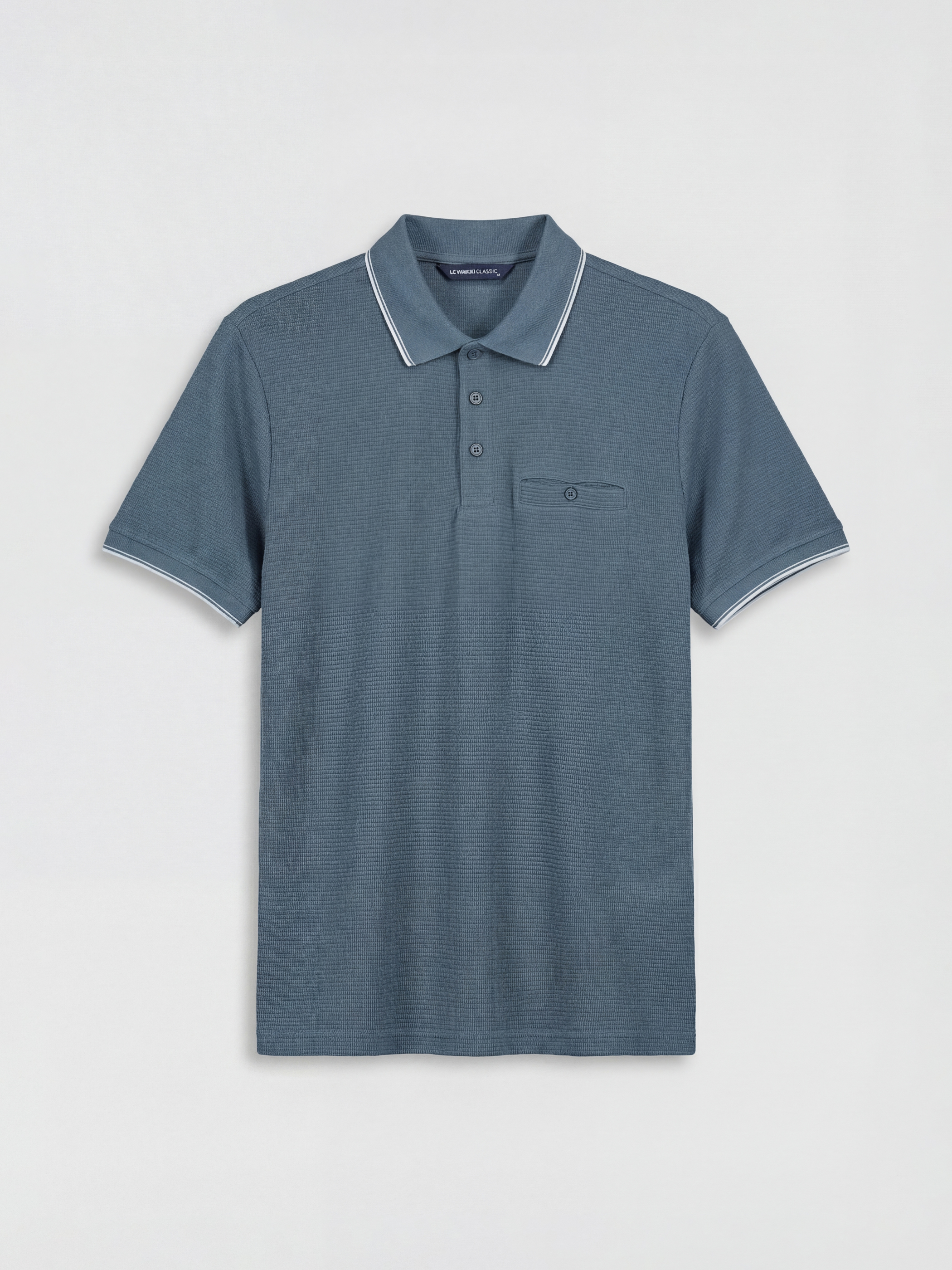 LCWAIKIKI Classic Polo Yaka Strüktürlü Erkek Tişört görsel 5