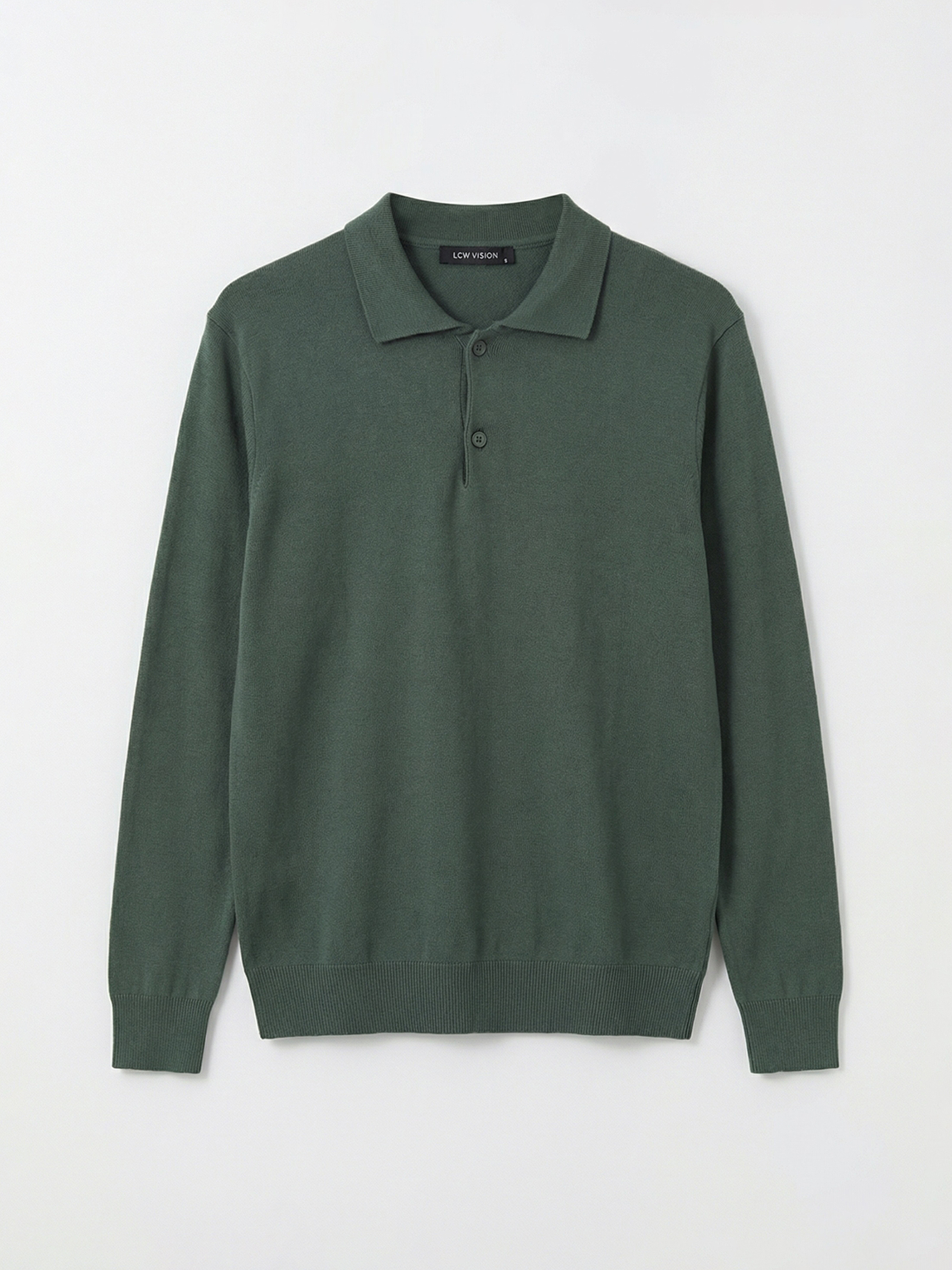 LCW Vision Polo Yaka Erkek Triko Kazak görsel 5