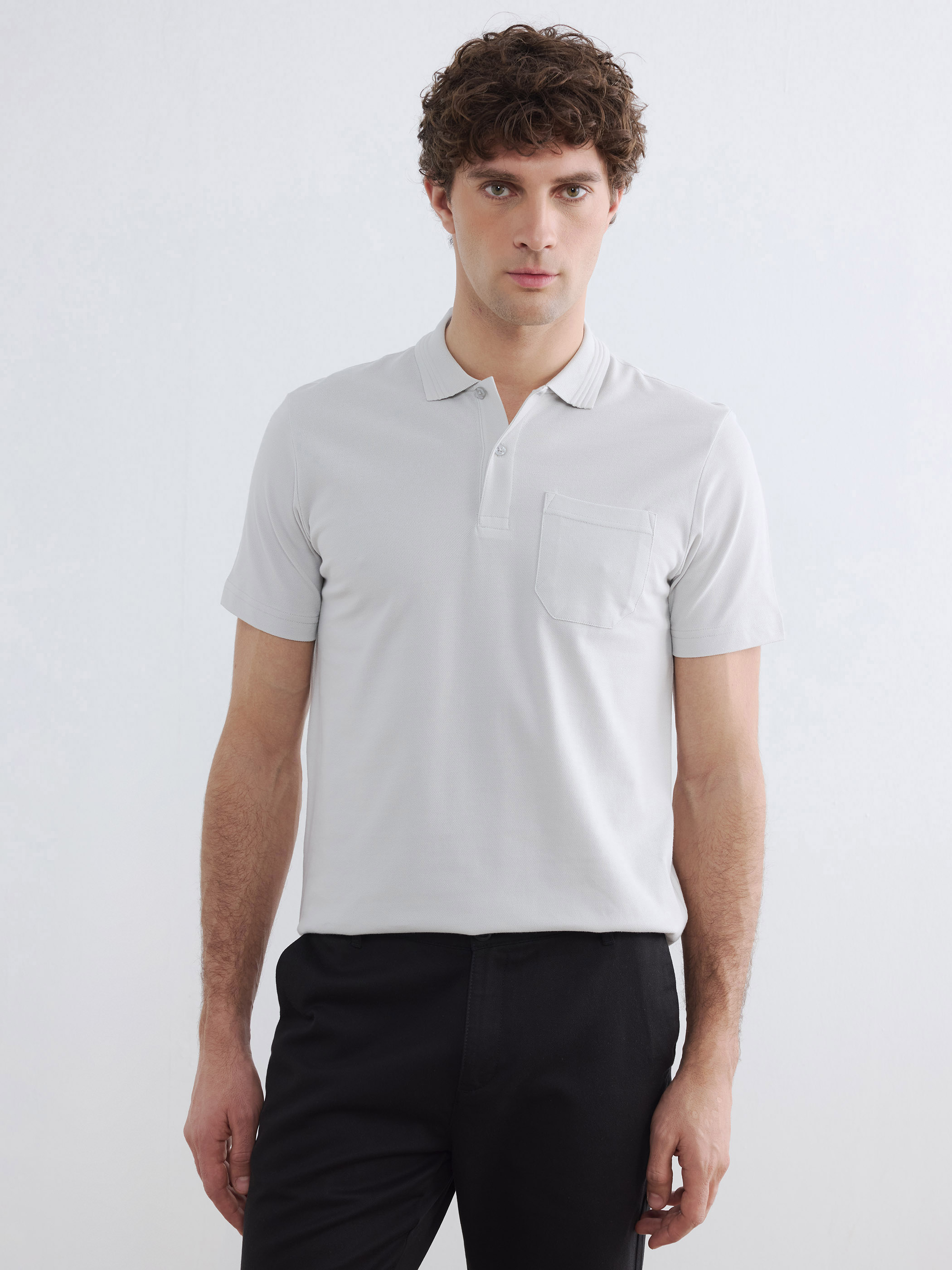 LCWAIKIKI Classic Polo Yaka Pike Erkek Tişört görsel 3