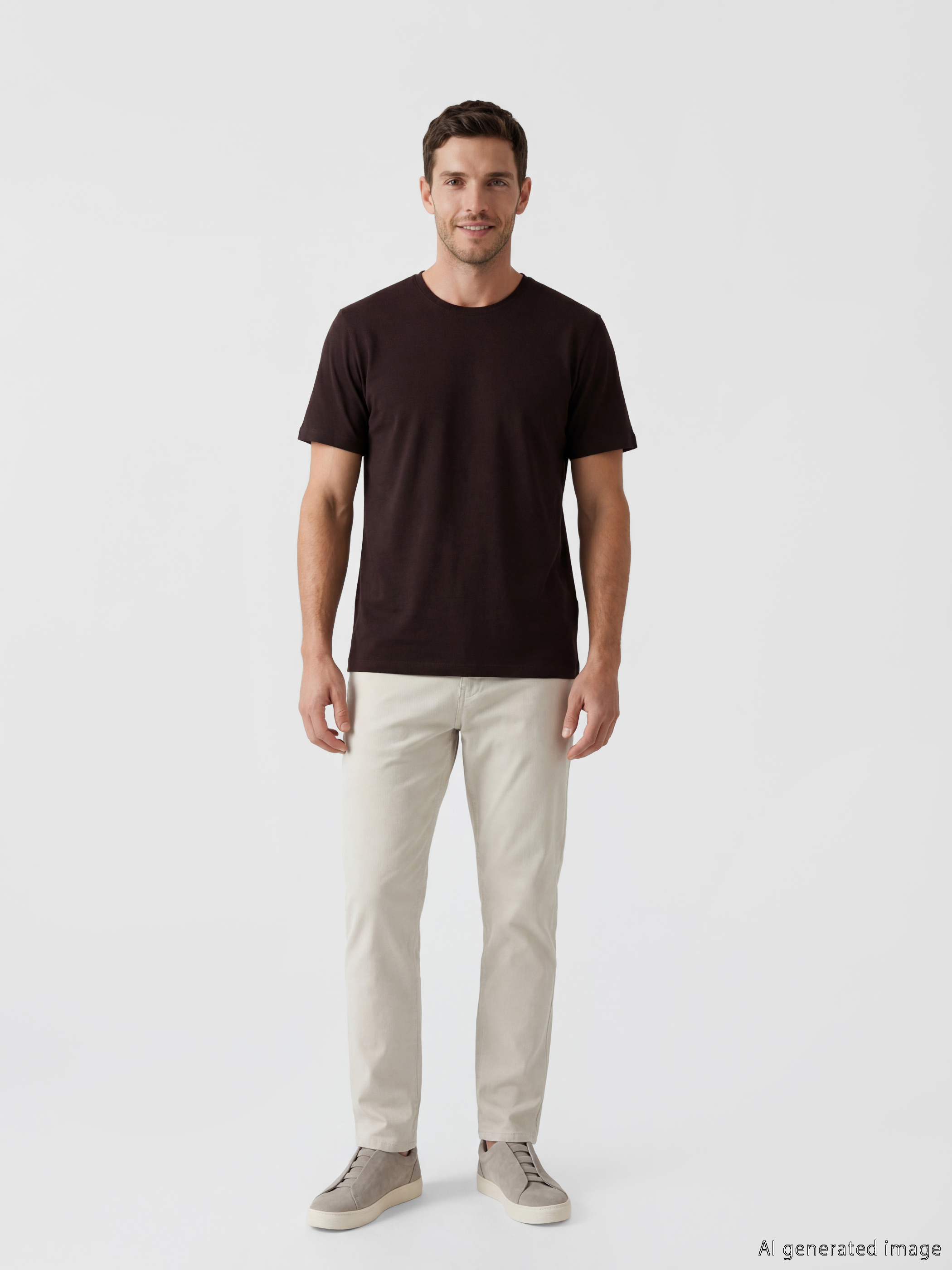 LCWAIKIKI Classic Slim Fit Modal Kumaş Tişört /02 görsel 2