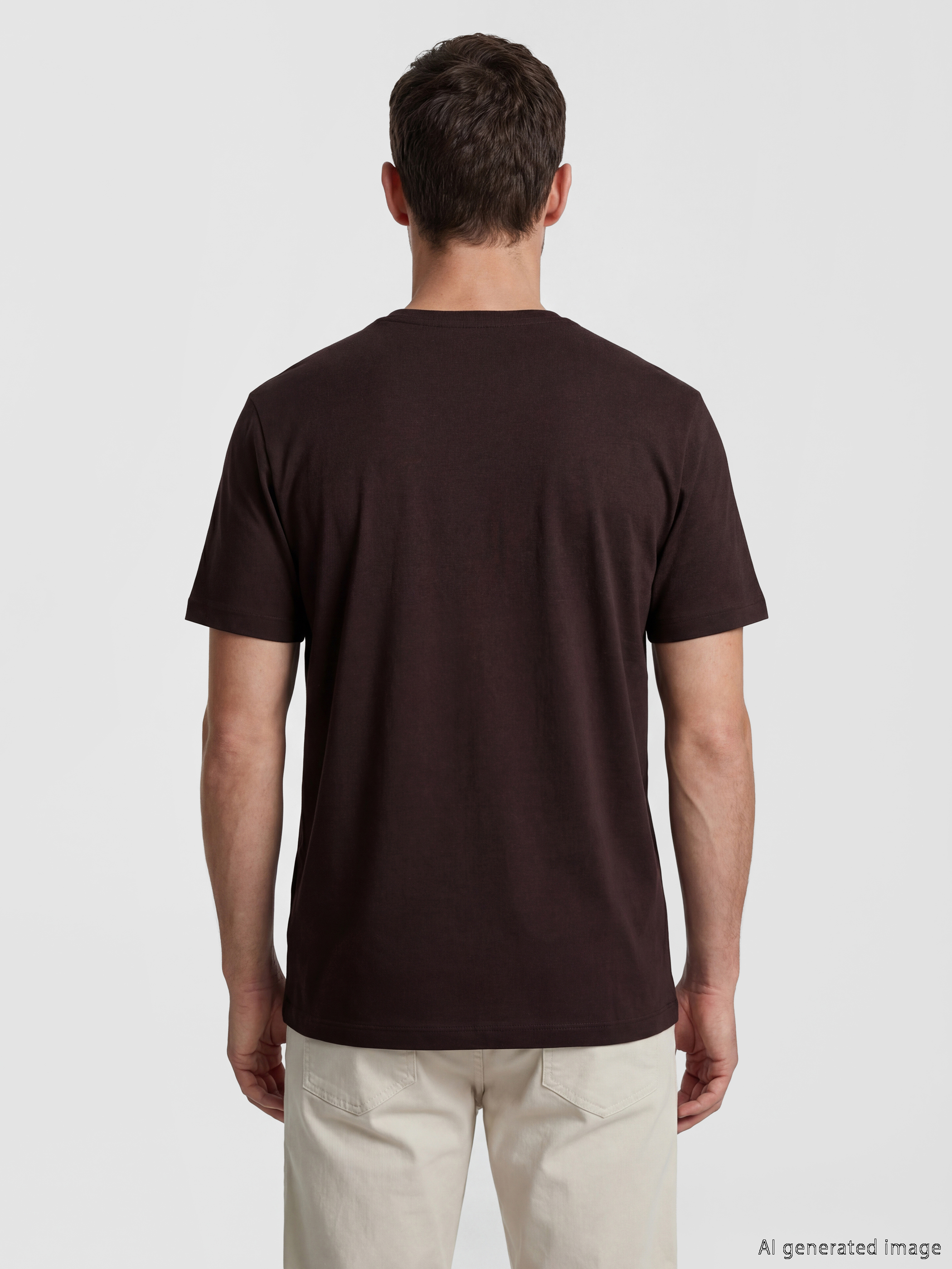 LCWAIKIKI Classic Slim Fit Modal Kumaş Tişört /02 görsel 4