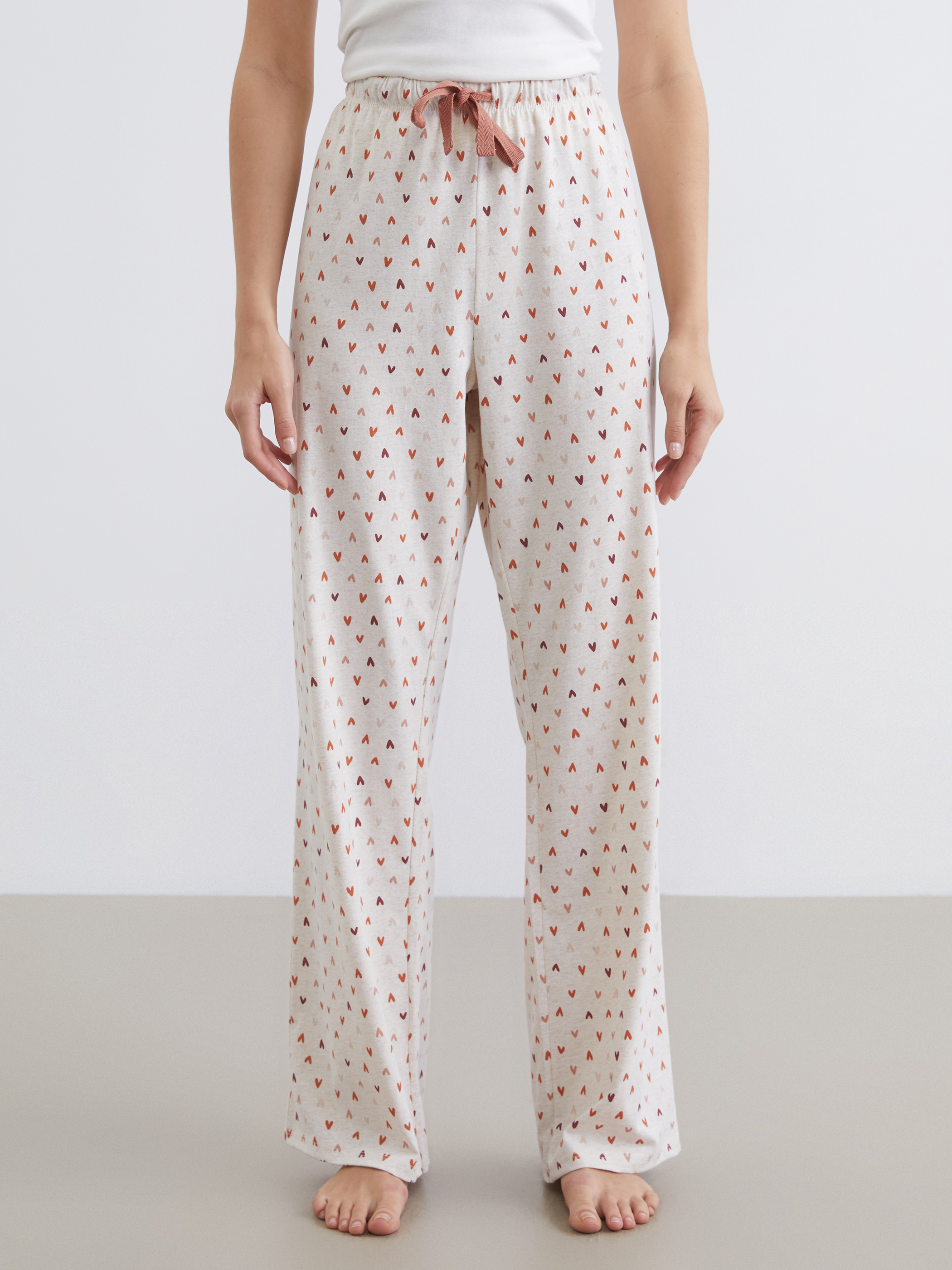 LCW DREAM Beli Lastikli Baskılı Kadın Pijama Altı görsel 3