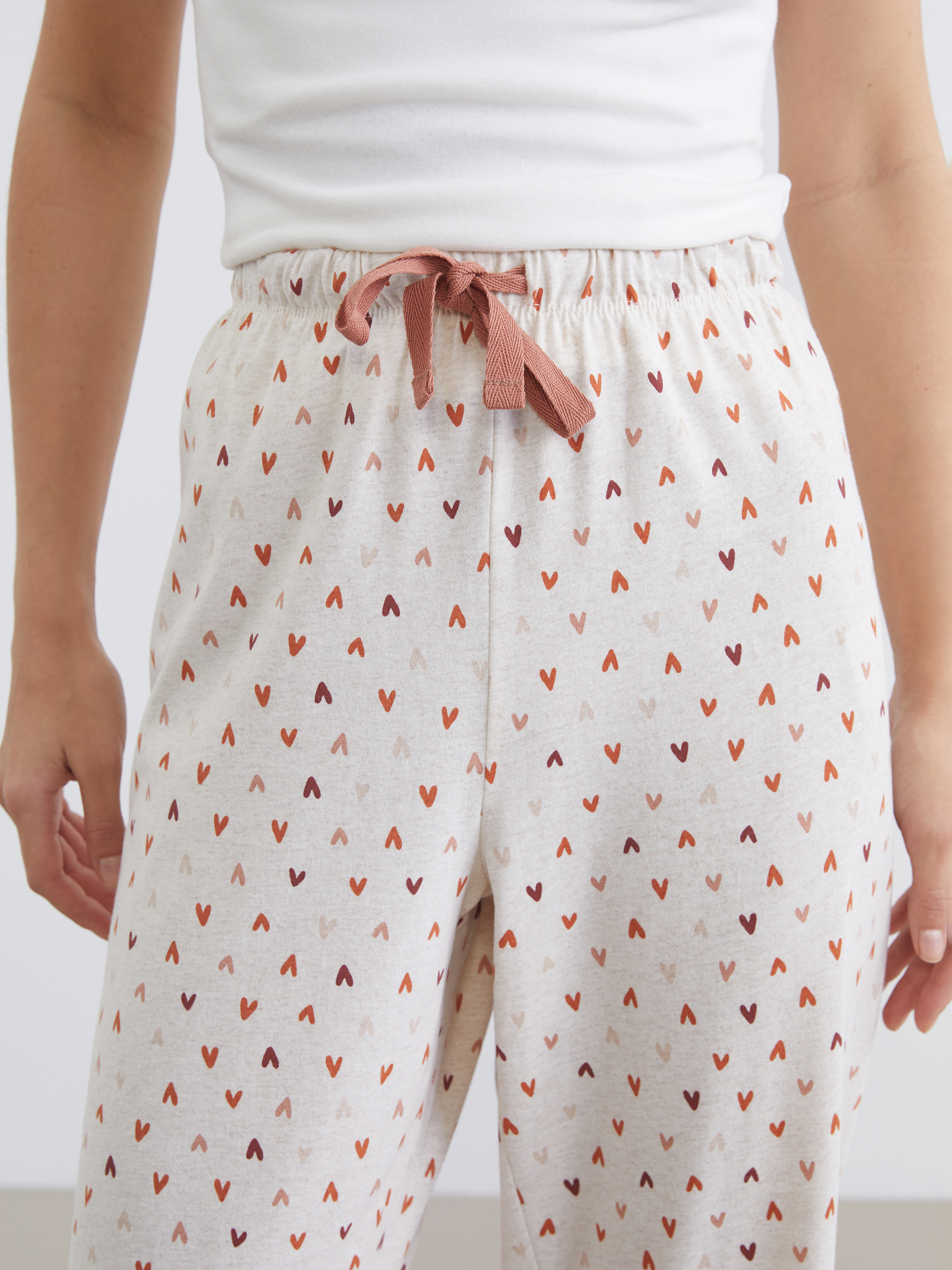 LCW DREAM Beli Lastikli Baskılı Kadın Pijama Altı görsel 4