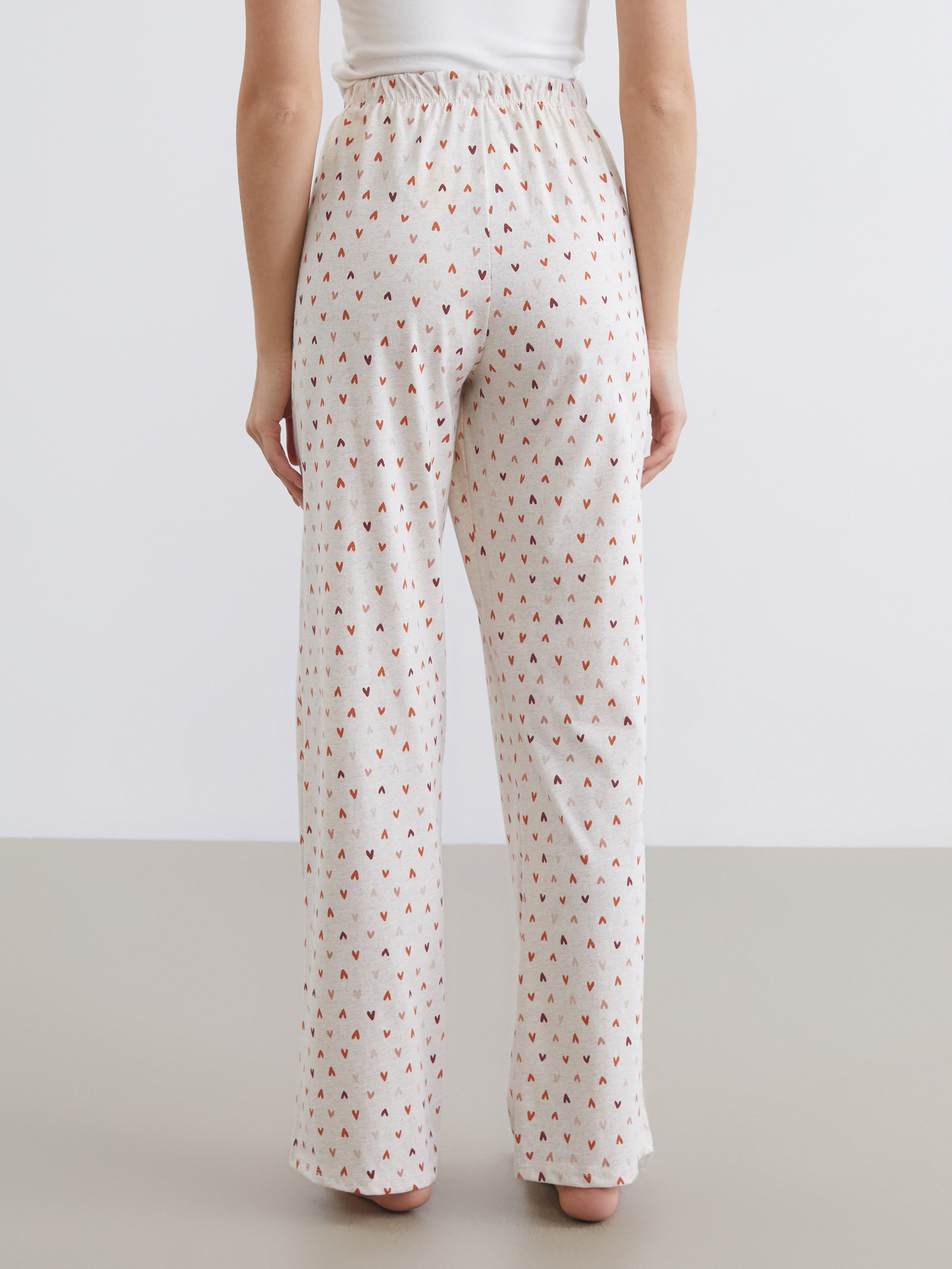 LCW DREAM Beli Lastikli Baskılı Kadın Pijama Altı görsel 5