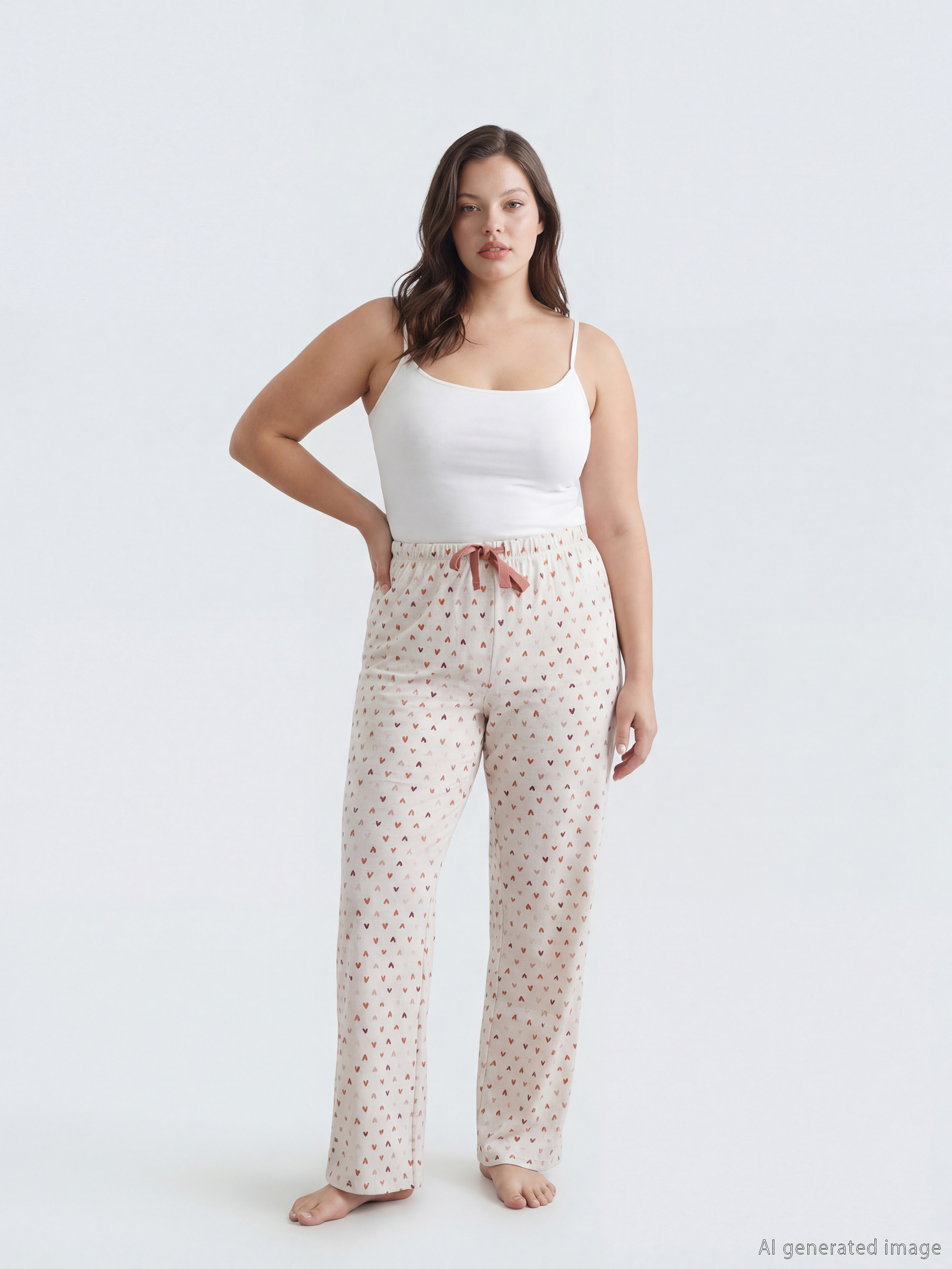 LCW DREAM Beli Lastikli Baskılı Kadın Pijama Altı görsel 2