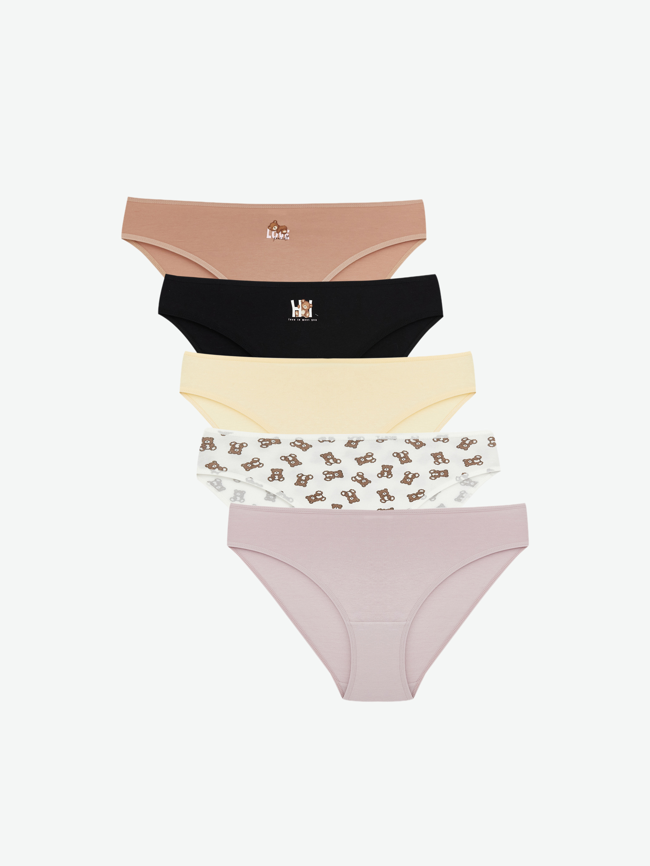LCW Young Desenli Bikini Külot 5'li