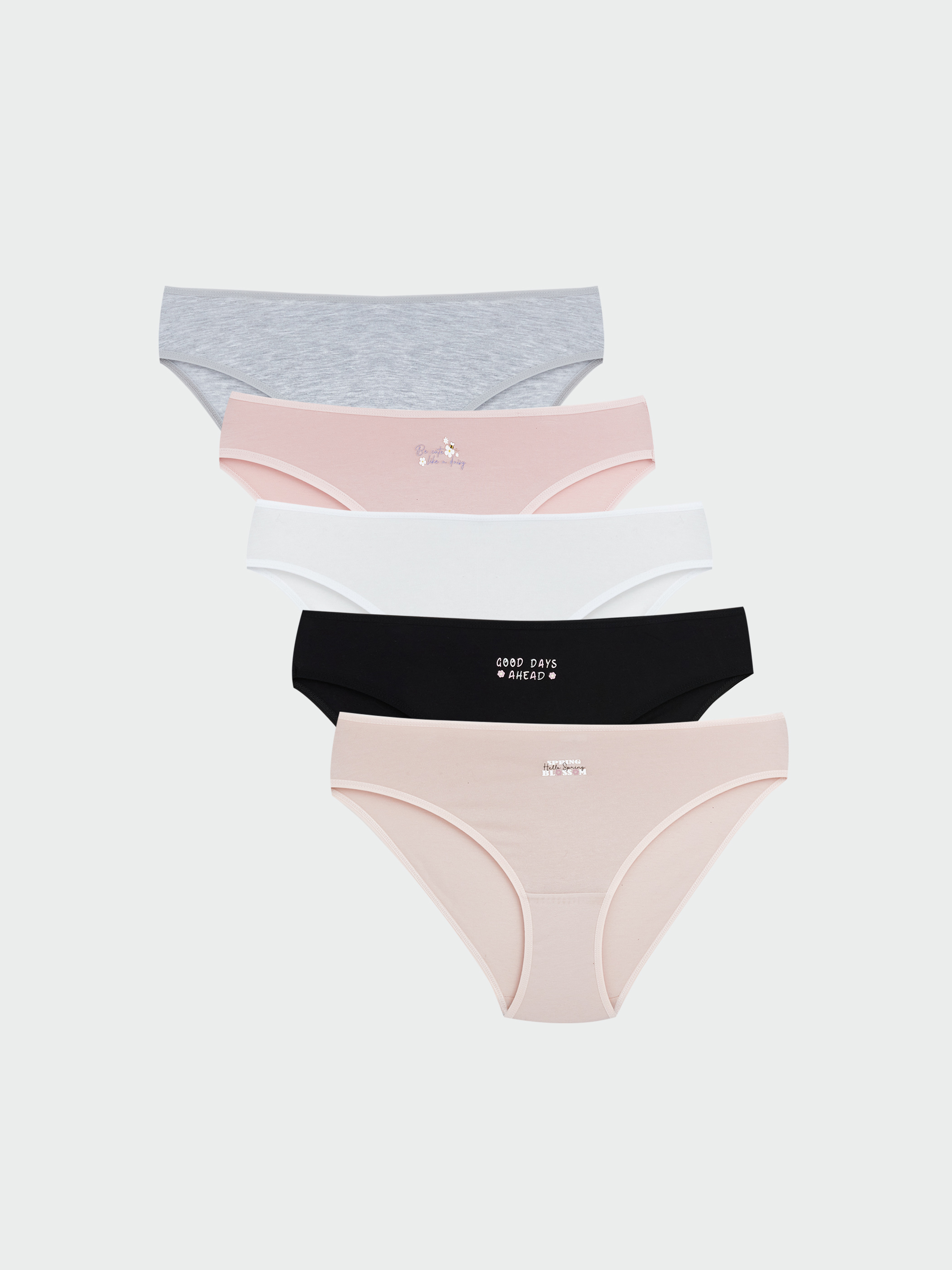 LCW Young Baskılı Bikini Külot 5'li