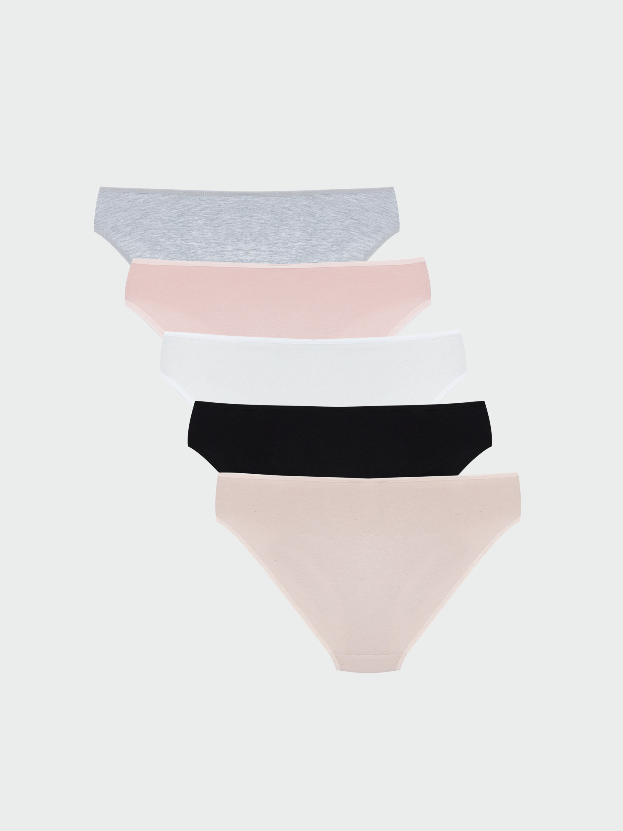 LCW Young Baskılı Bikini Külot 5'li görsel 2