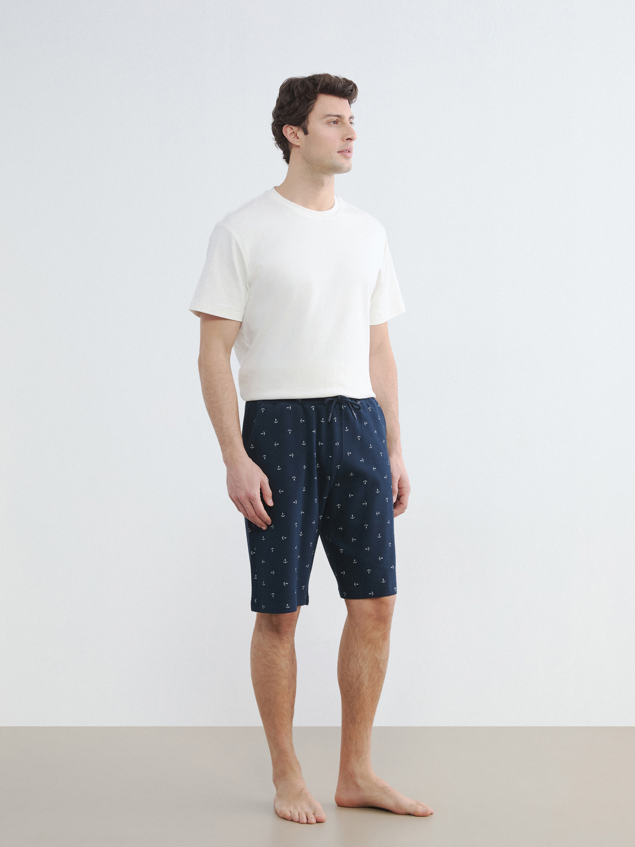 LC WAIKIKI Standart Kalıp Desenli Pijama Alt Şort