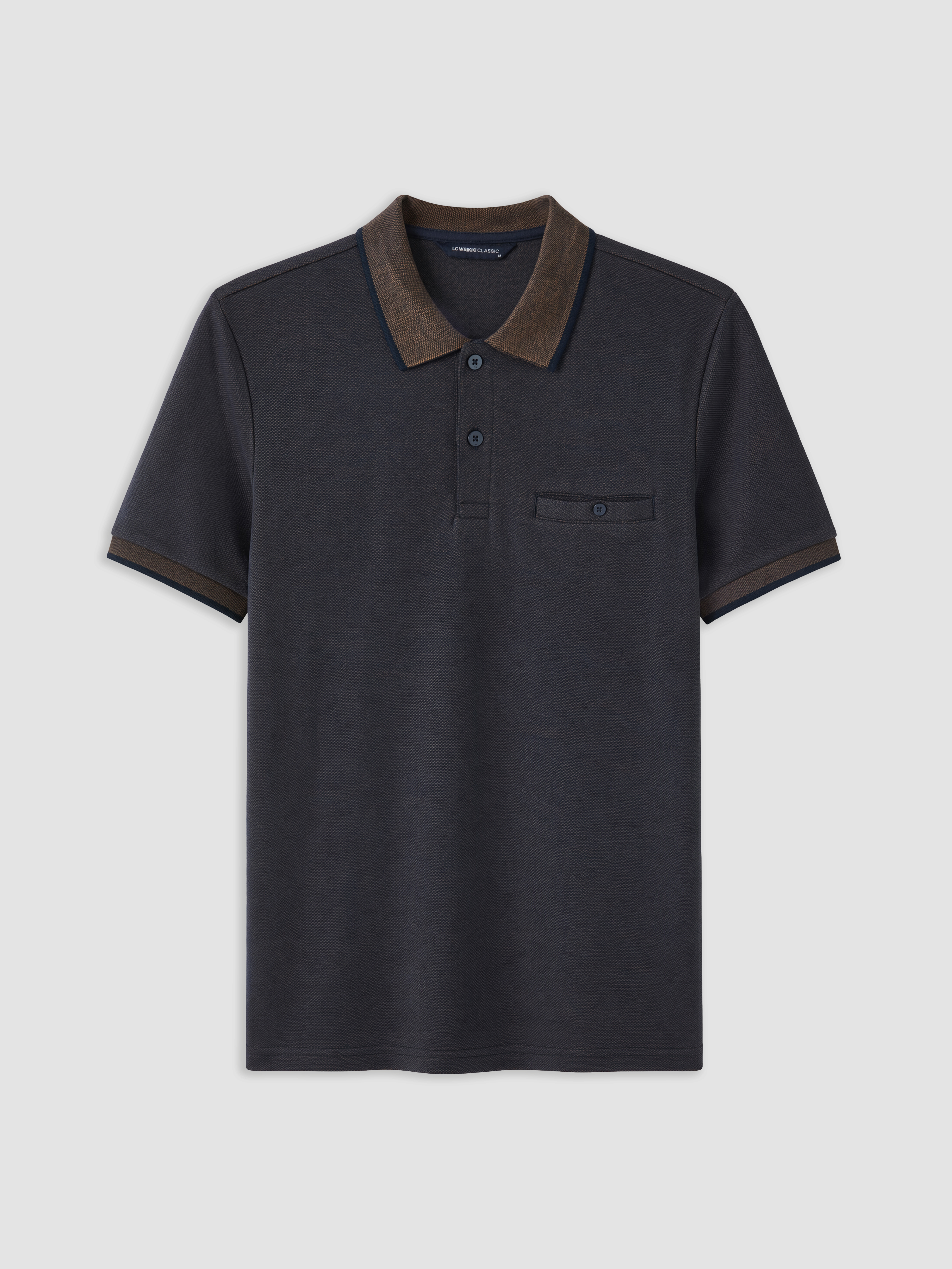 LCWAIKIKI Classic Polo Yaka Erkek Dokulu Tişört görsel 5