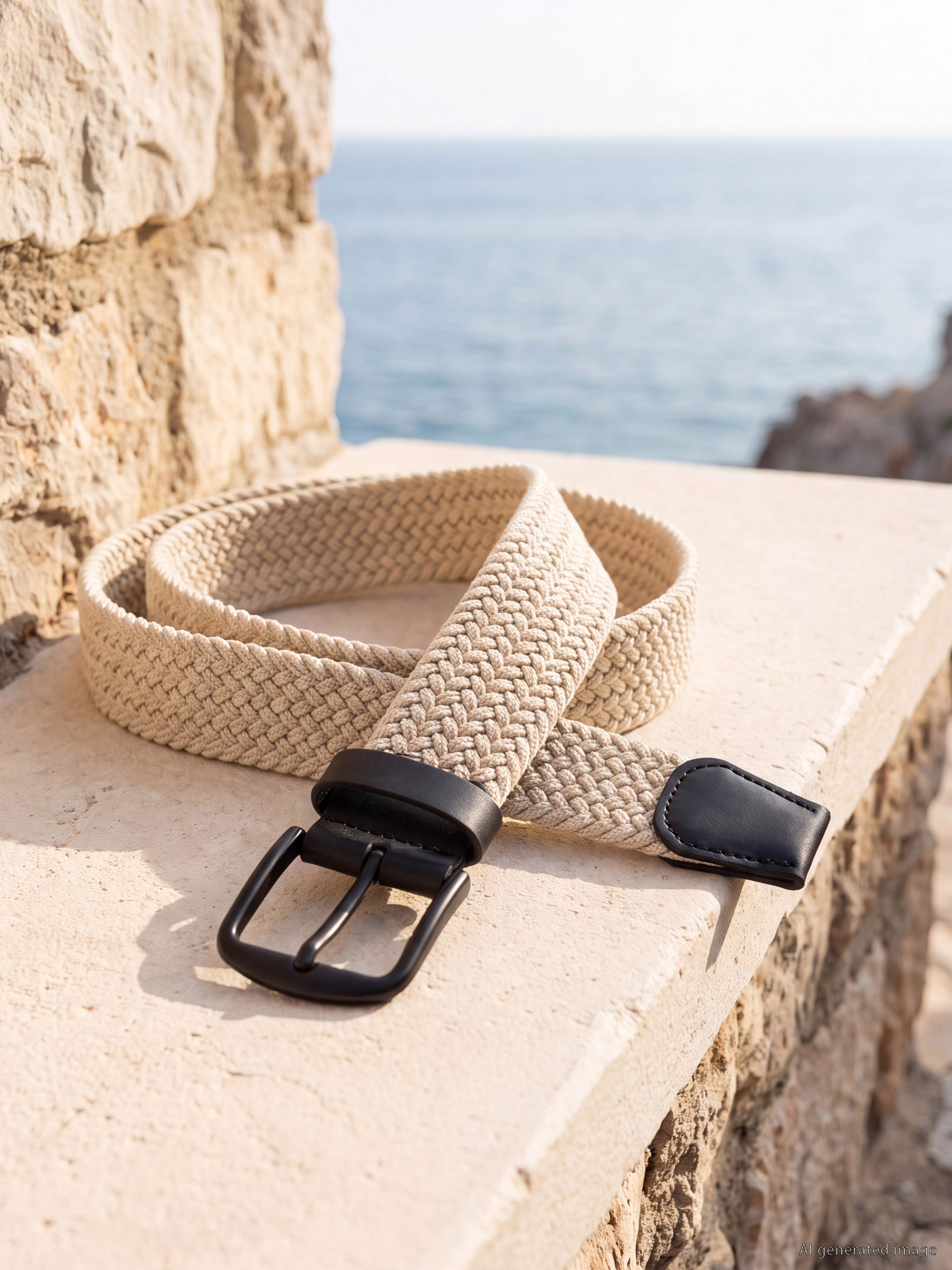 LCW ACCESSORIES Örgü Desenli Erkek Kemer