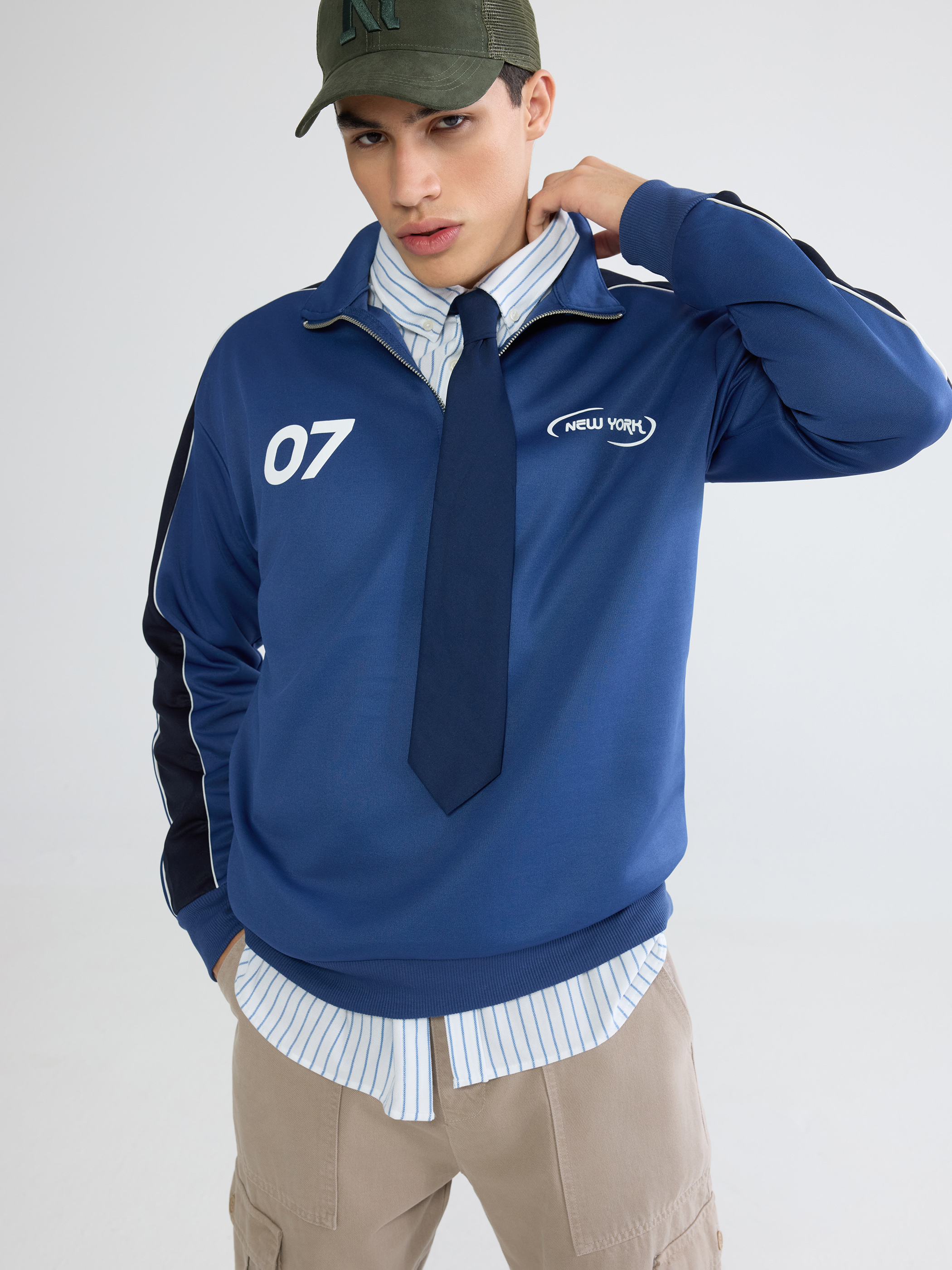 XSIDE New York Baskılı Erkek Sweatshirt