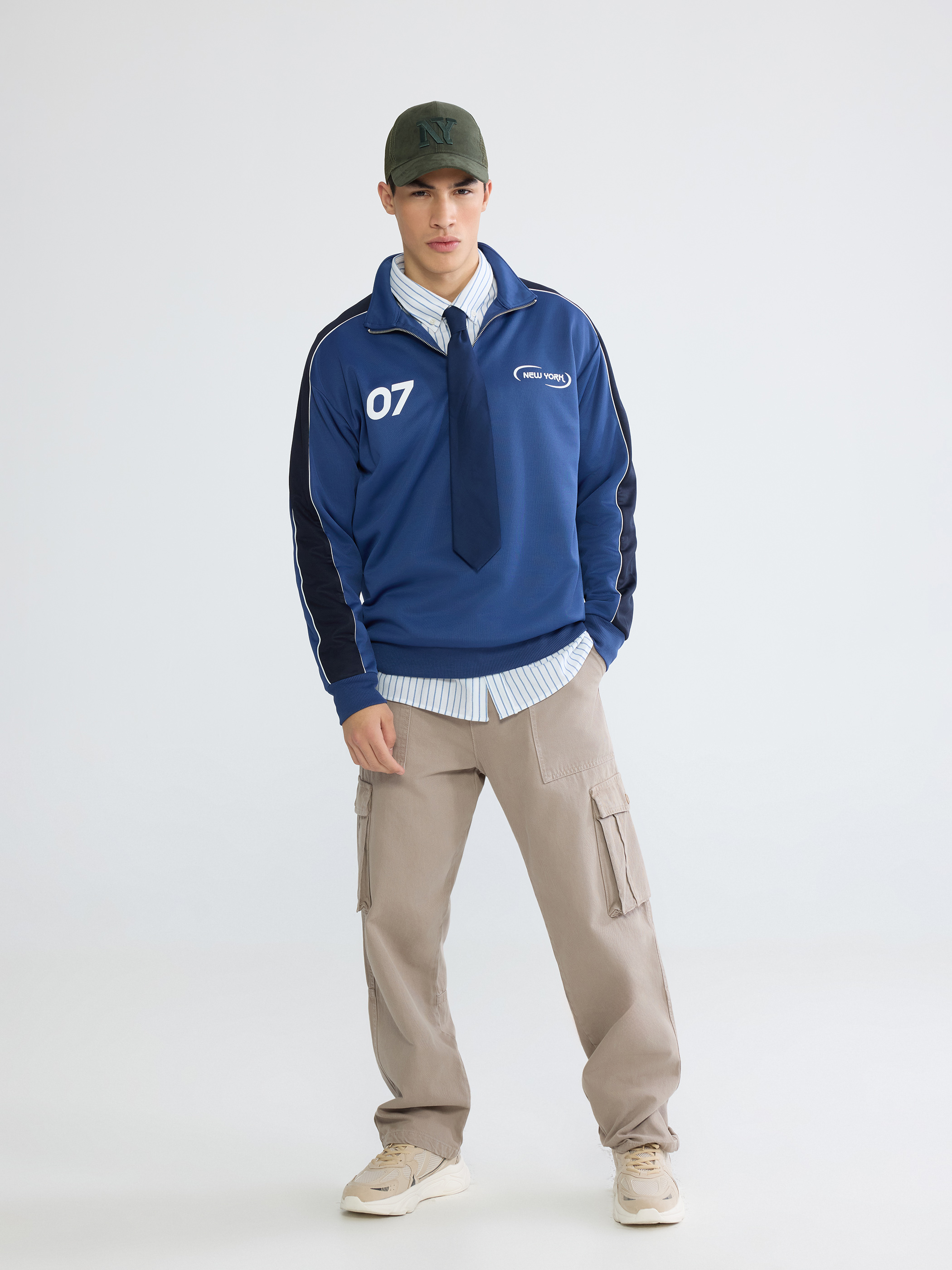 XSIDE New York Baskılı Erkek Sweatshirt görsel 4