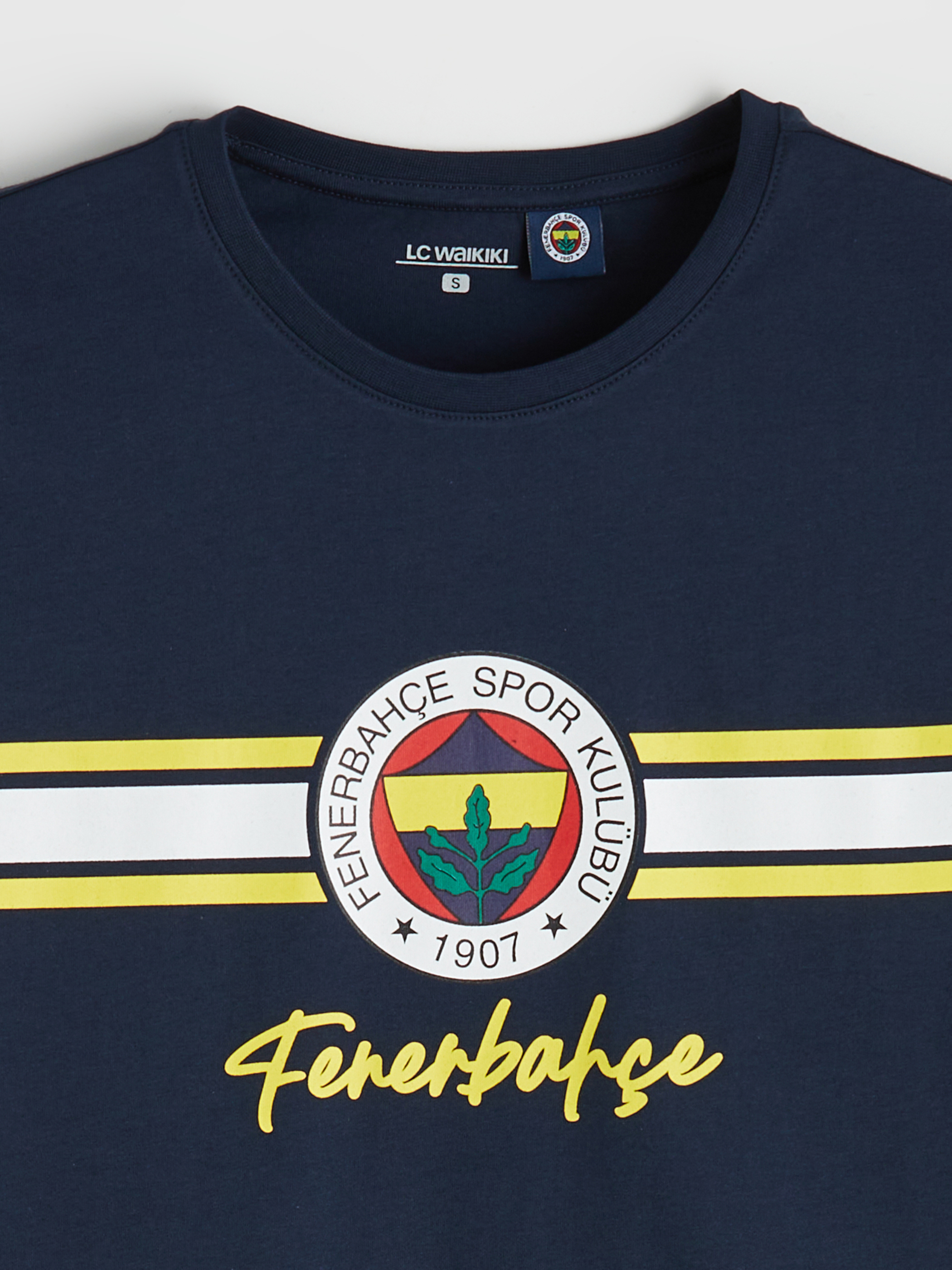 LC WAIKIKI Fenerbahçe Baskılı Penye Erkek Pijama Takımı görsel 8