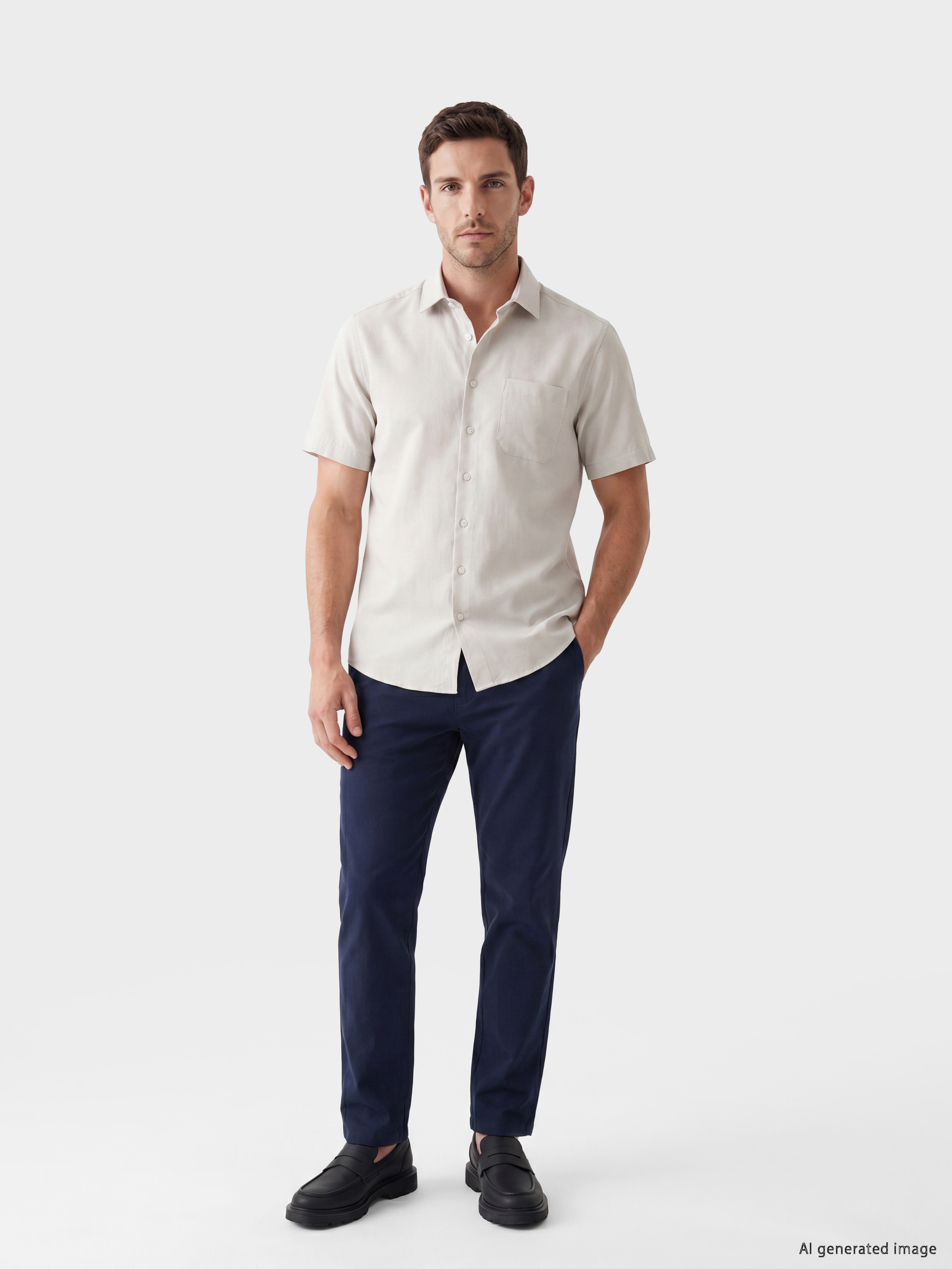 LCW BUSINESS Regular Fit Desenli Erkek Gömlek görsel 2