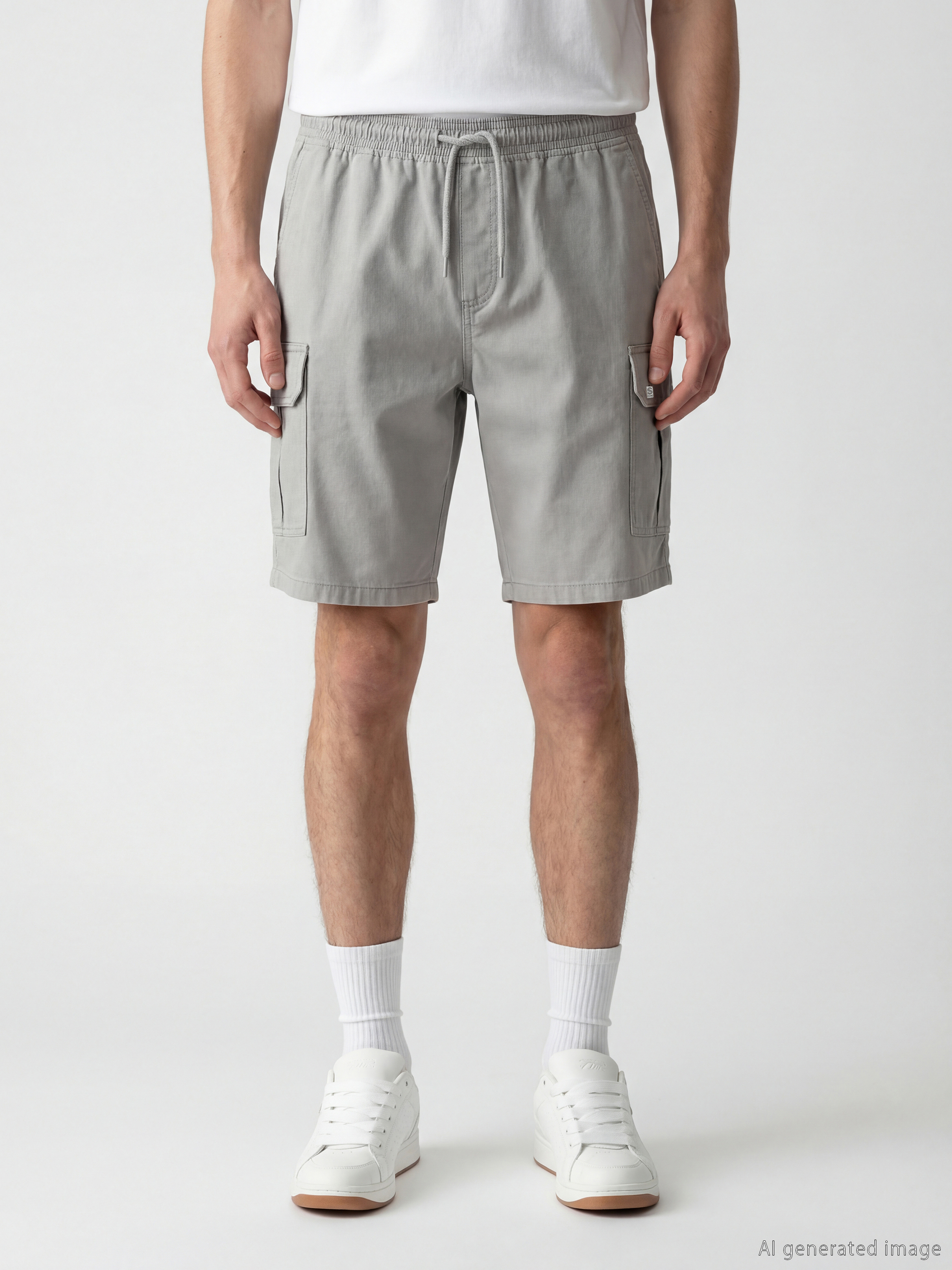 XSIDE Regular Fit Erkek Gabardin Kargo Şort görsel 2