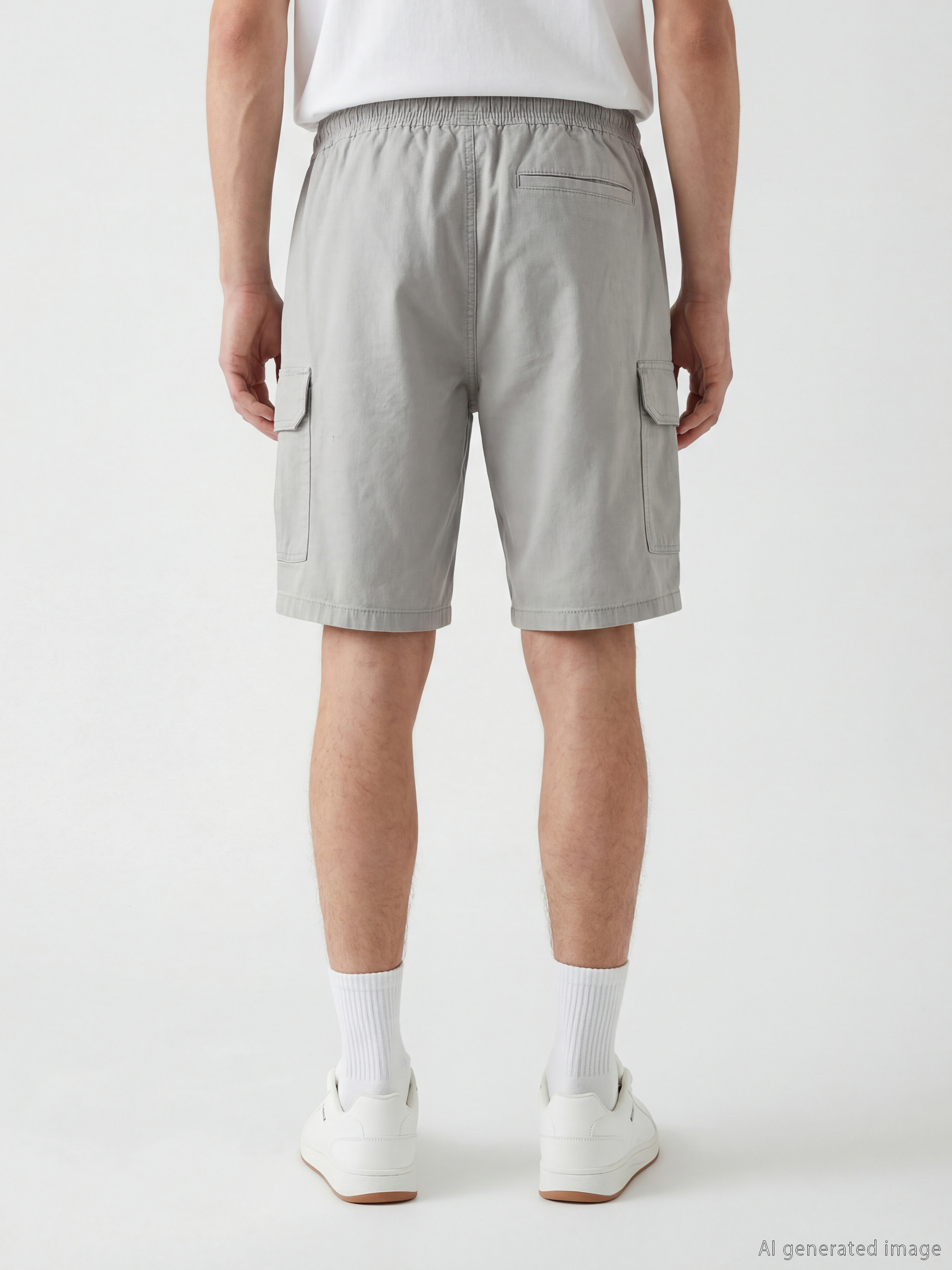 XSIDE Regular Fit Erkek Gabardin Kargo Şort görsel 4