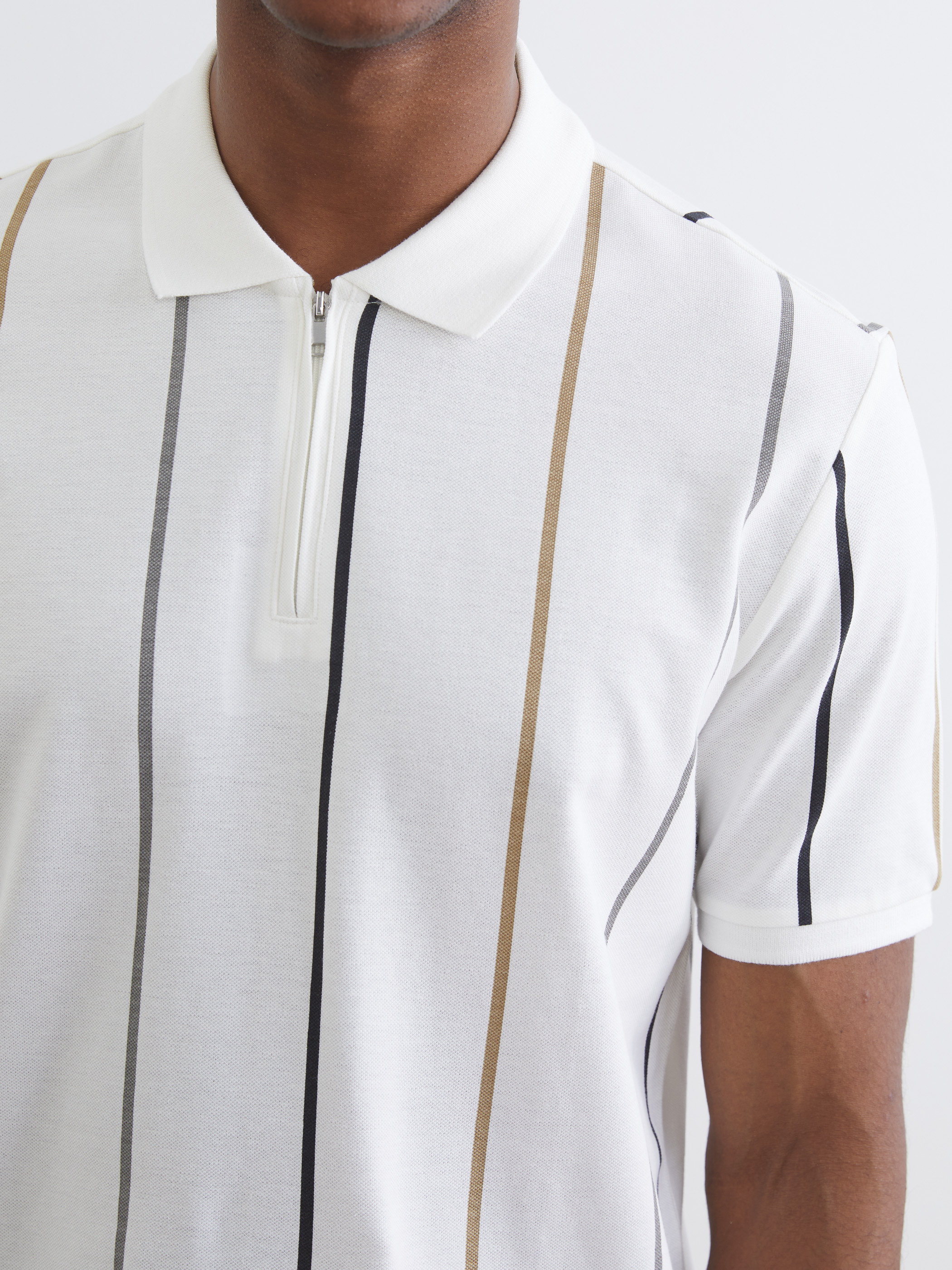 LCW Vision Polo Yaka Çizgili Pike Erkek Tişört görsel 3