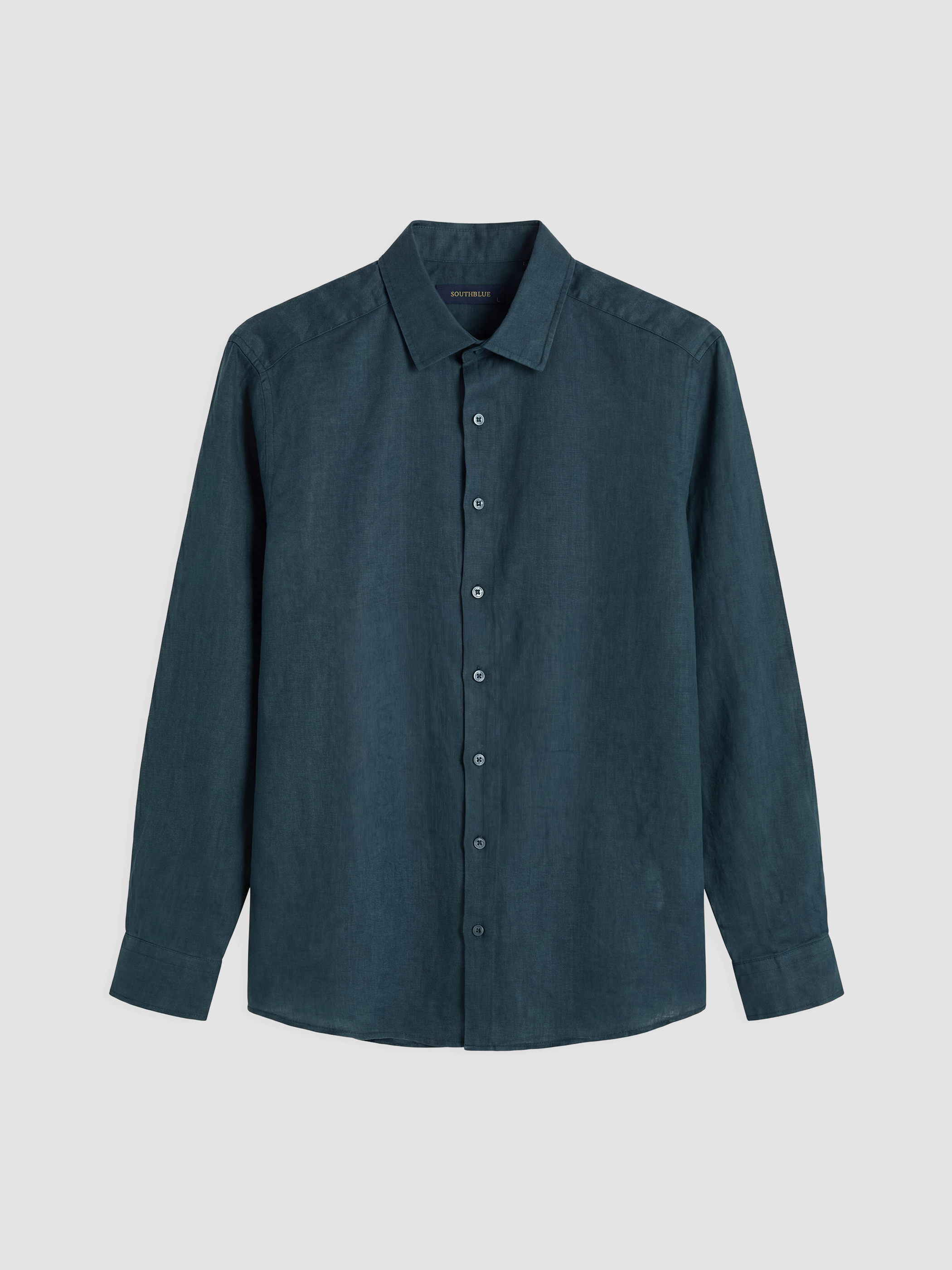 SOUTHBLUE Regular Fit %100 Keten Erkek Gömlek görsel 5